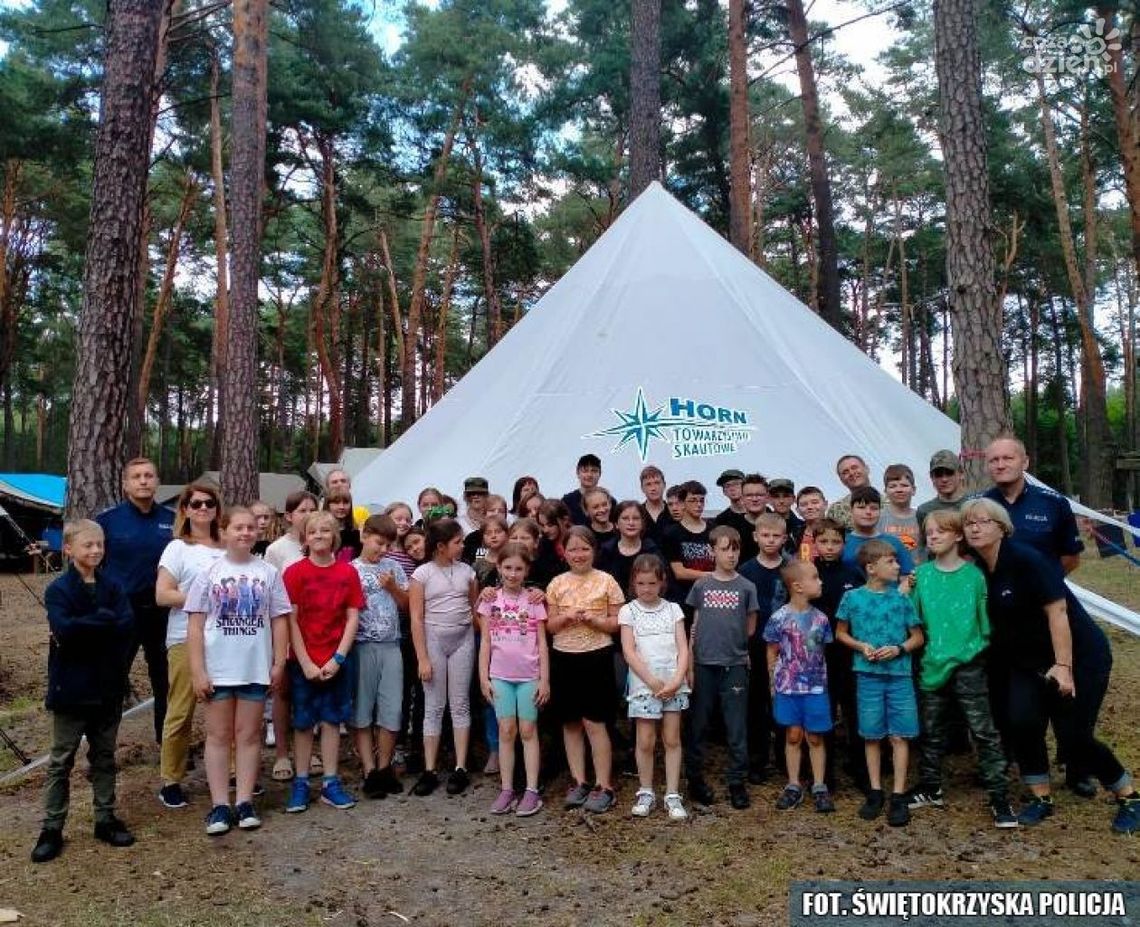 Policyjna profilaktyka na obozach harcerskich Policyjna profilaktyka na obozach harcerskich