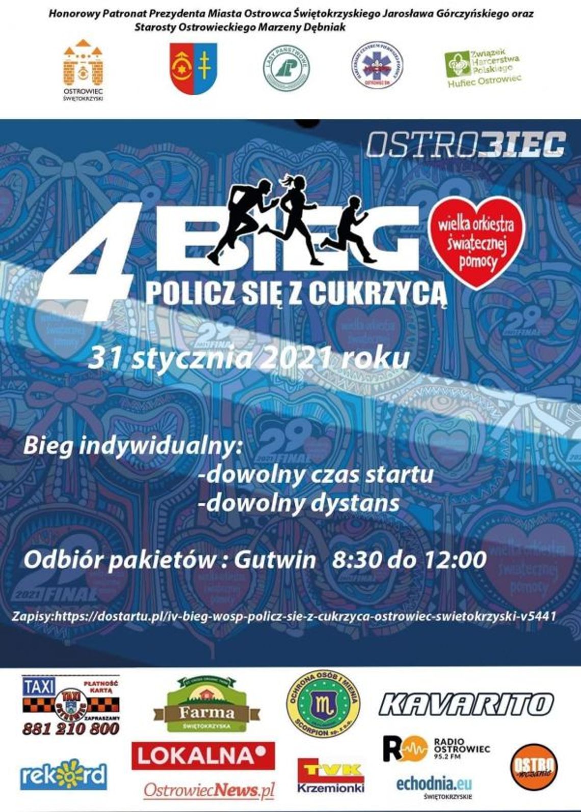 Policz się z cukrzycą i pomóż! OstroBiec zachęca do 4 biegu z WOŚP Policz się z cukrzycą i pomóż! OstroBiec zachęca do 4 biegu z WOŚP