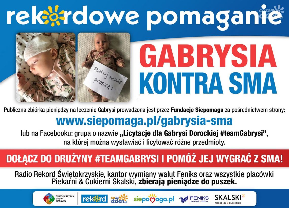 Pomagamy Gabrysi chorej na SMA! Pomagamy Gabrysi chorej na SMA!