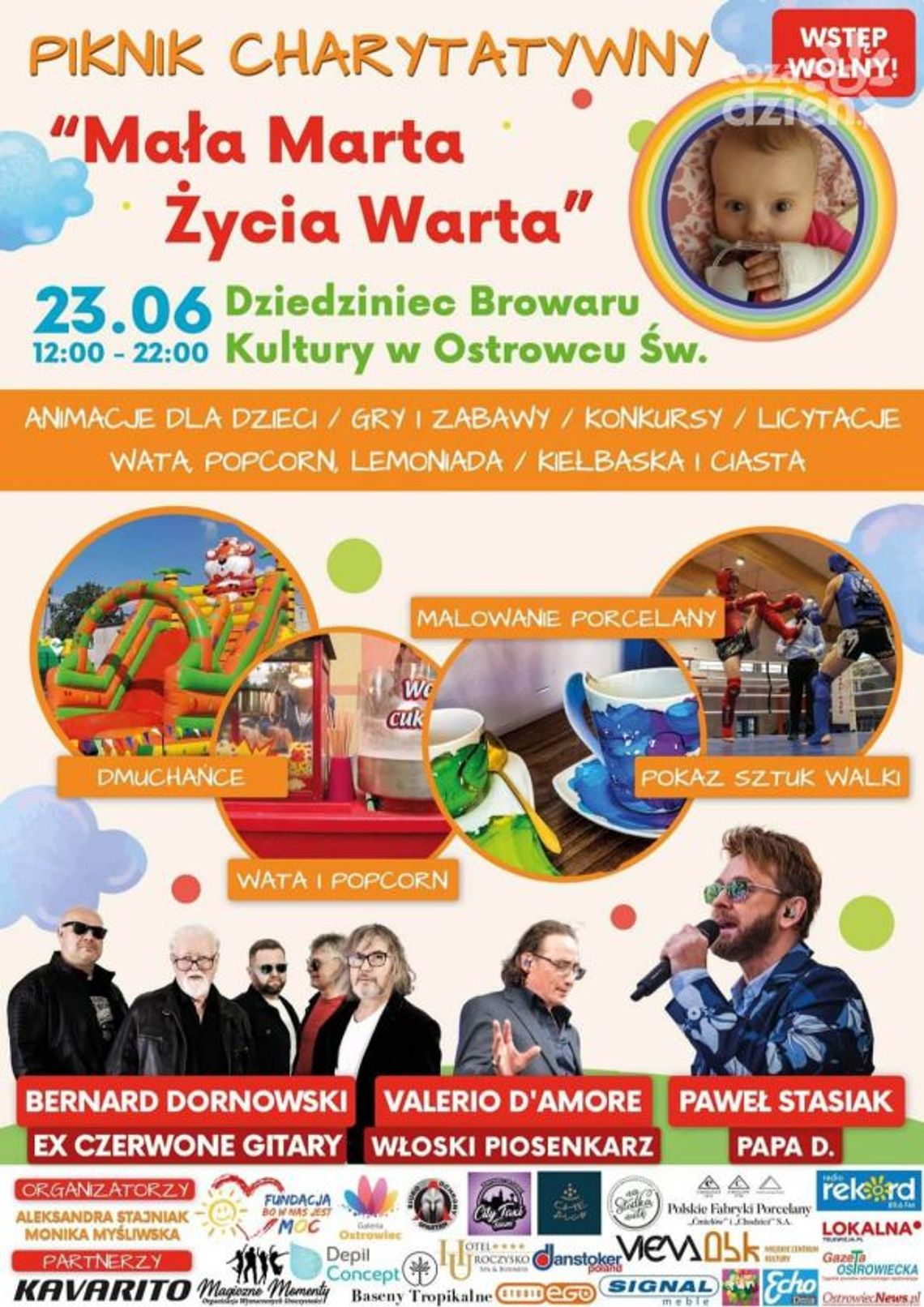 Pomoc i dobra zabawa w jednym! W Ostrowcu odbędzie się piknik charytatywny dla małej Marty Pomoc i dobra zabawa w jednym! W Ostrowcu odbędzie się piknik charytatywny dla małej Marty