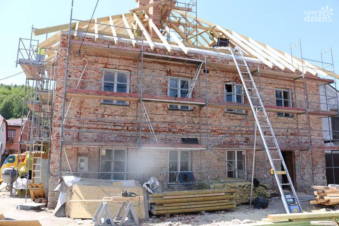 Postęp prac przy renowacji zabytkowej synagogi w Chęcinach Postęp prac przy renowacji zabytkowej synagogi w Chęcinach