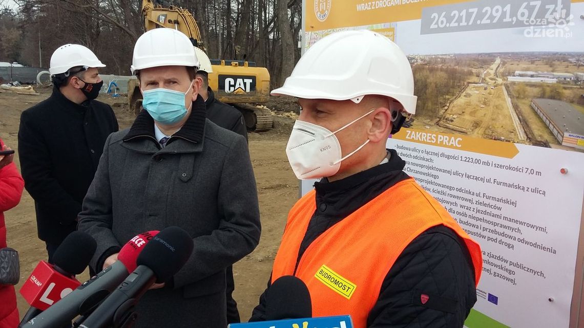Powstaje łącznik ulicy Furmańskiej z ulicą Chrzanowskiego Powstaje łącznik ulicy Furmańskiej z ulicą Chrzanowskiego