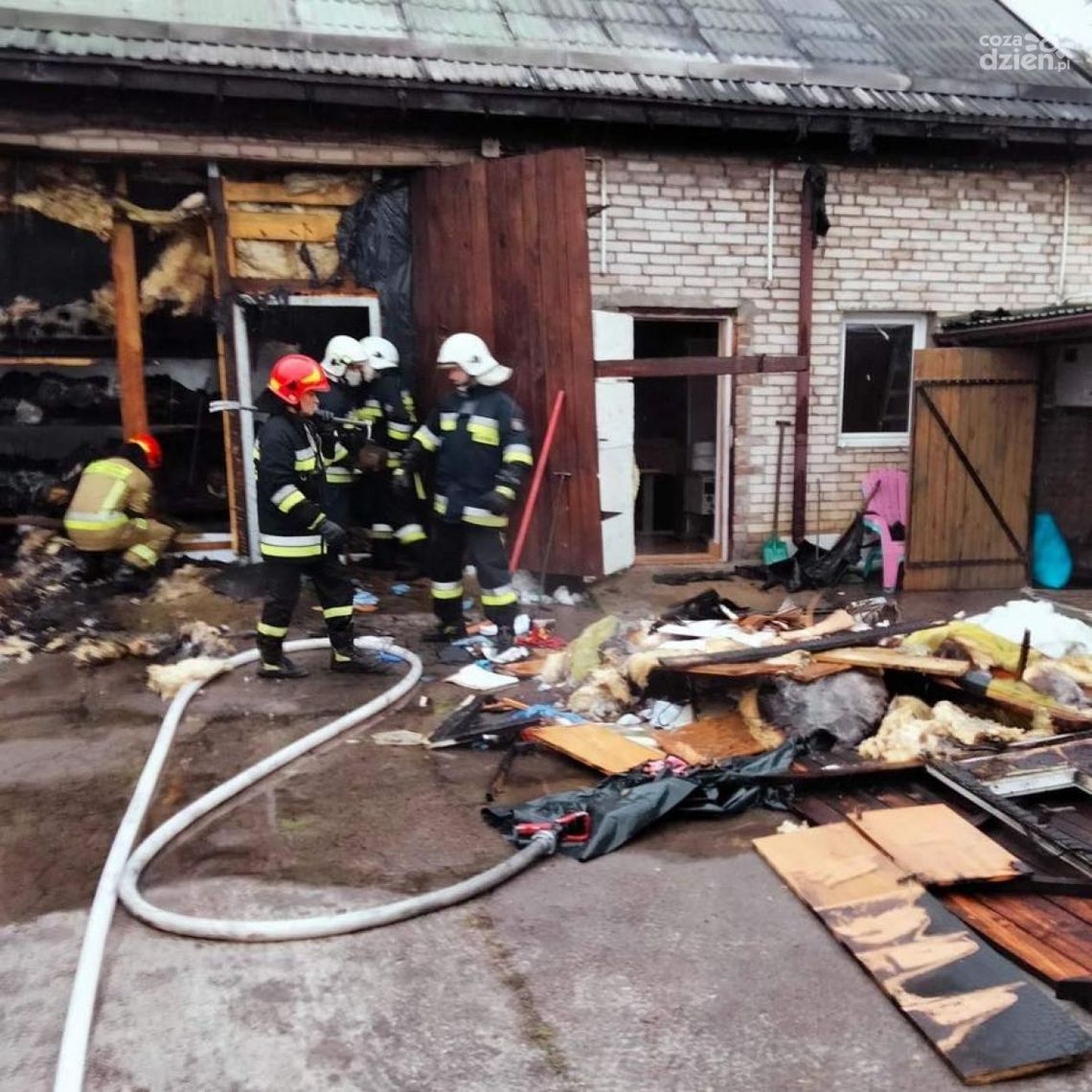 Pożar budynku gospodarczego w Szewnie Pożar budynku gospodarczego w Szewnie