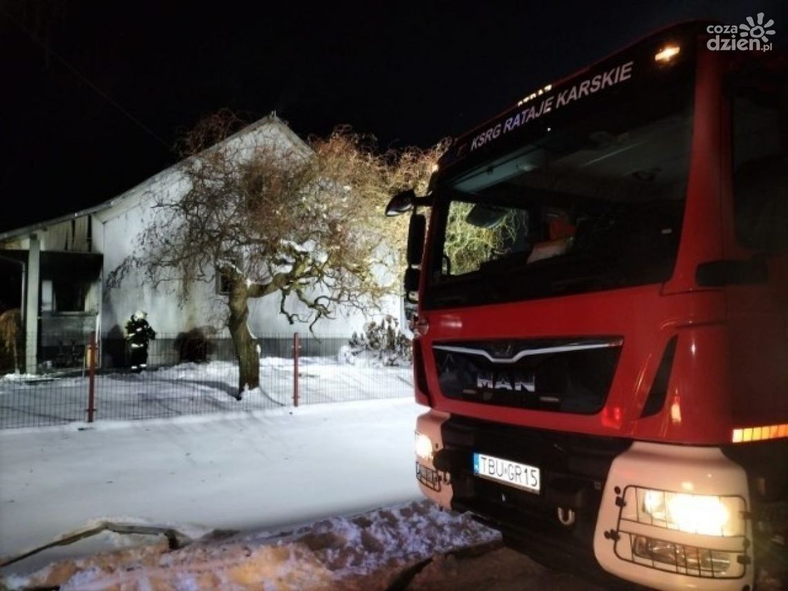 Pożar budynku mieszkalnego w Kółku Żabieckim