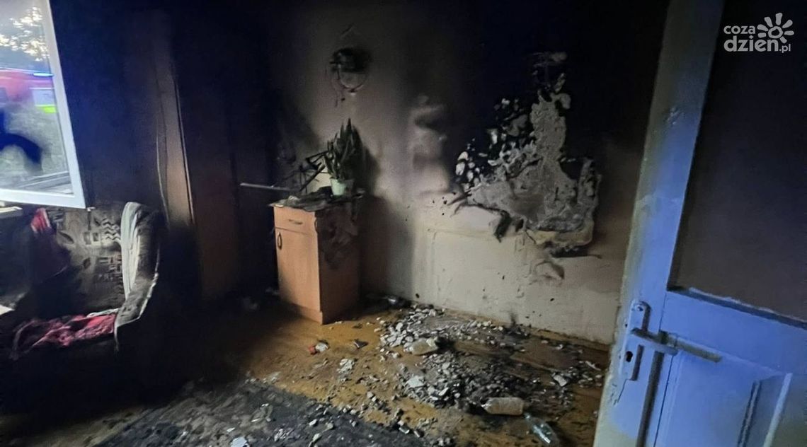 Pożar domu w Grzymałkowie Pożar domu w Grzymałkowie