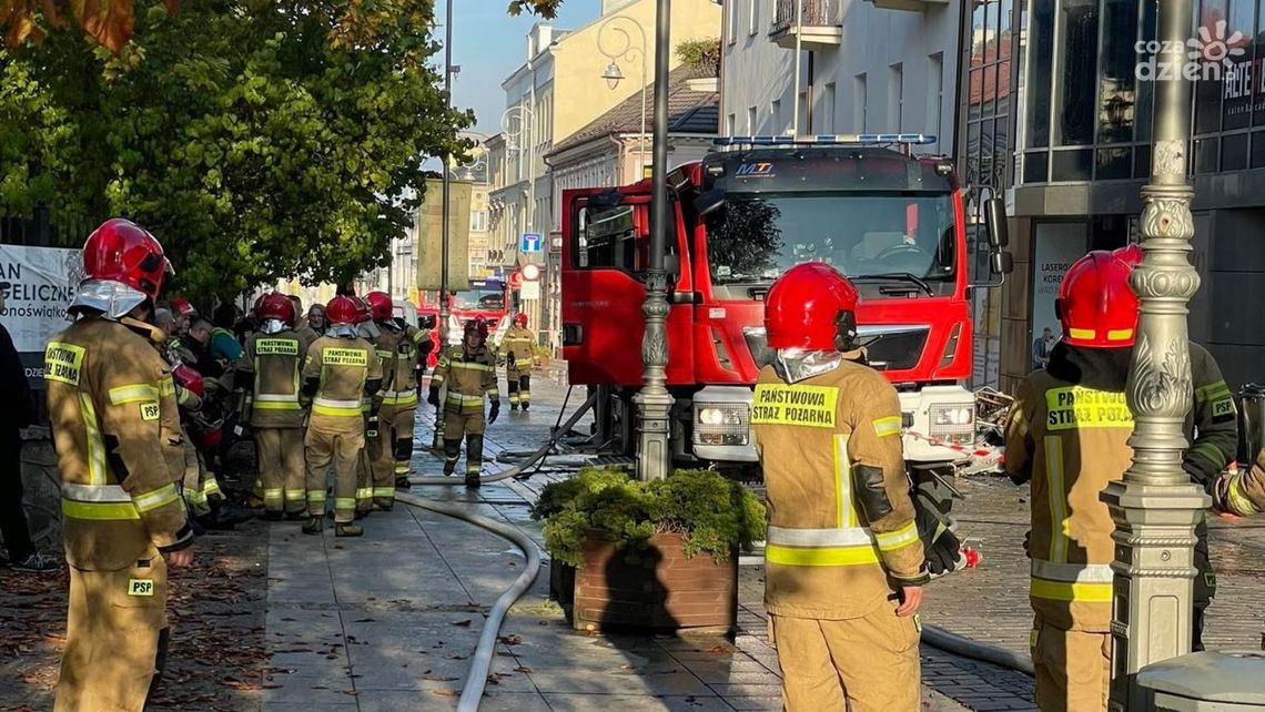 Pożar kamienicy w Kielcach (AKTUALIZACJA)