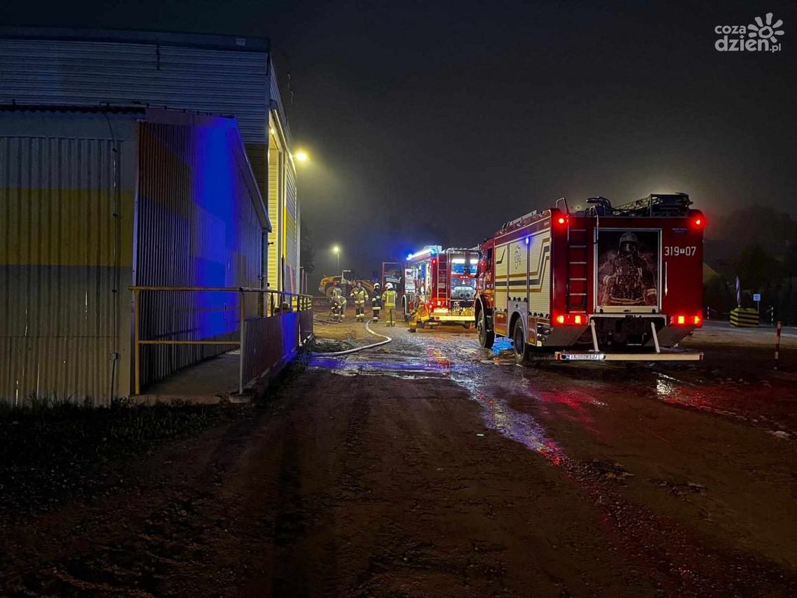 Pożar w magazynie paliw na terenie kopalni