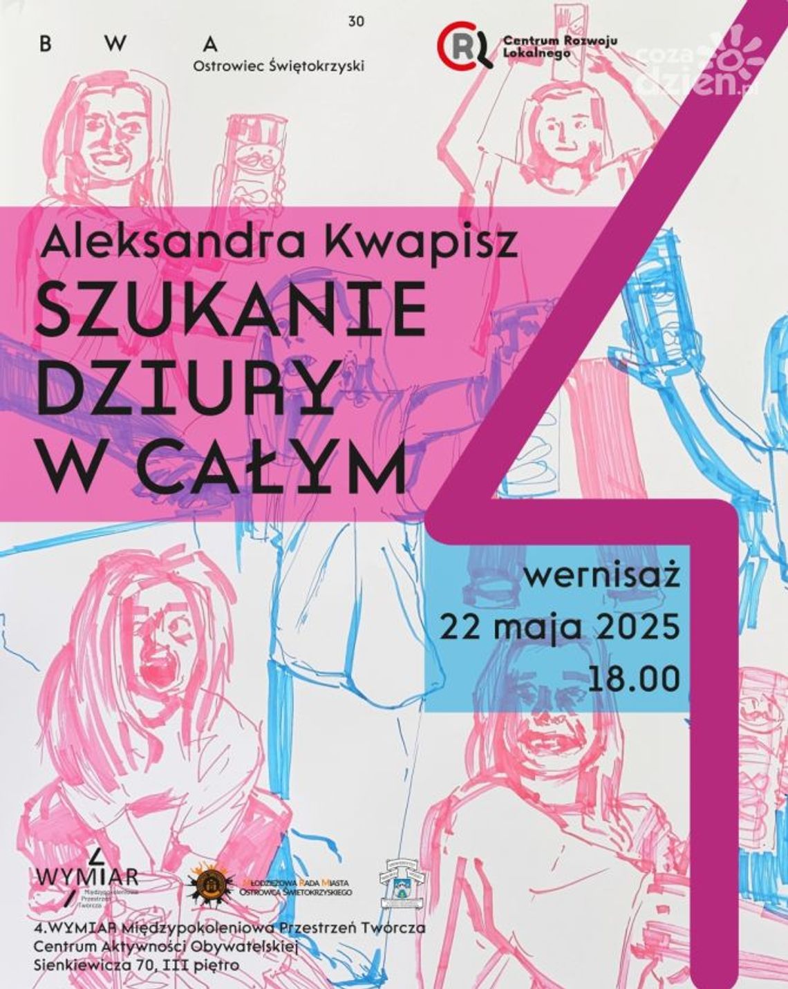 Prace Oli Kwapisz w galerii 4. Wymiar Międzypokoleniowa Przestrzeń Twórcza Prace Oli Kwapisz w galerii 4. Wymiar Międzypokoleniowa Przestrzeń Twórcza