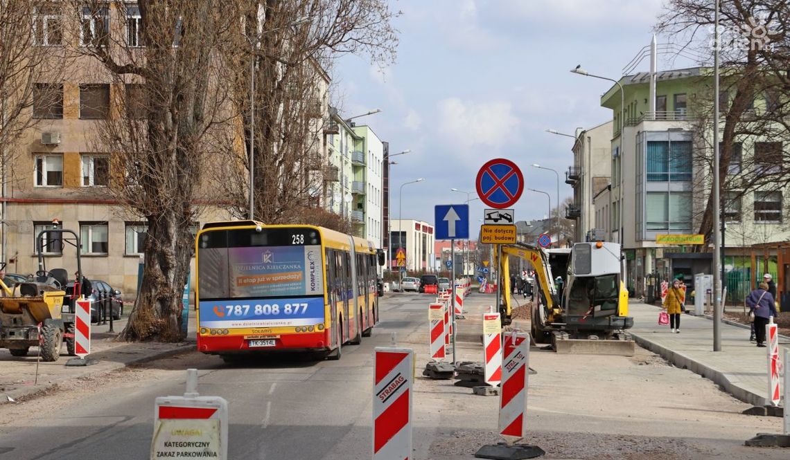 Prace przy modernizacji ważnych ulic w Kielcach Prace przy modernizacji ważnych ulic w Kielcach