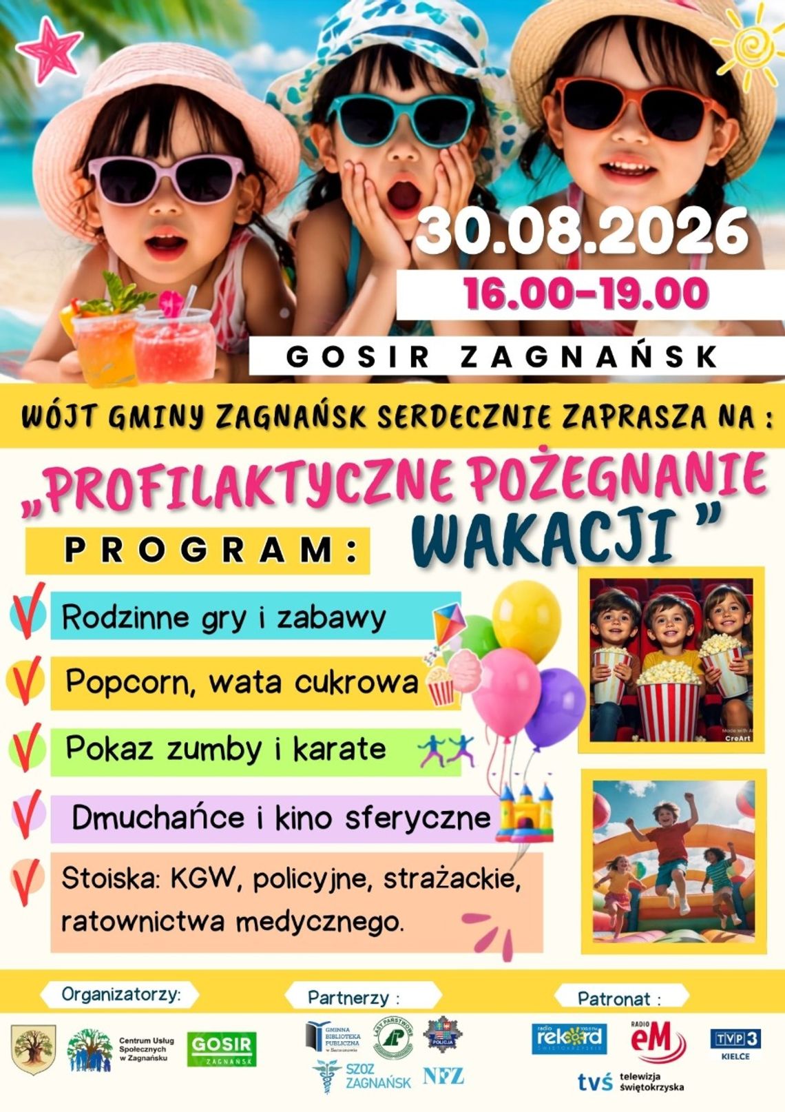 Profilaktyczne Pożegnanie Wakacji w Zagnańsku