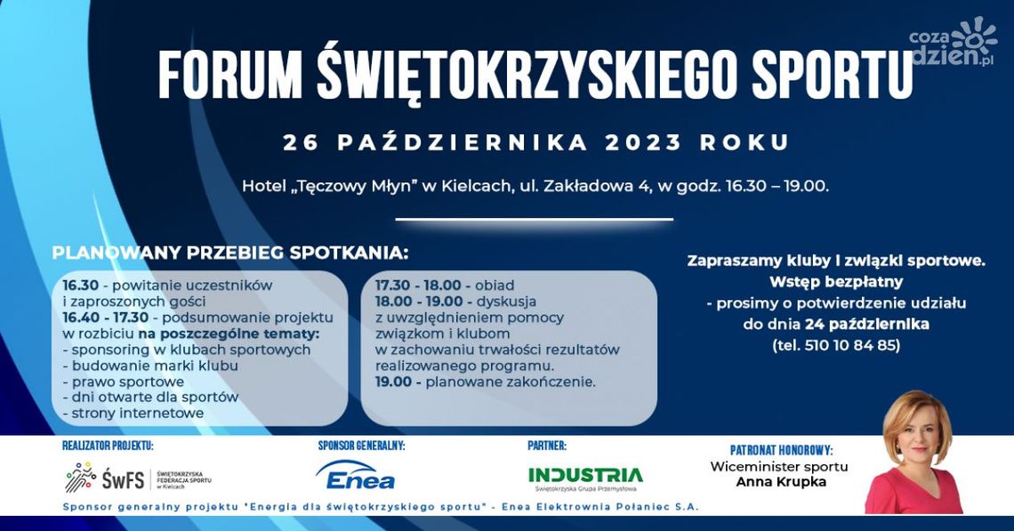 Przed nami Forum Świętokrzyskiego Sportu Przed nami Forum Świętokrzyskiego Sportu