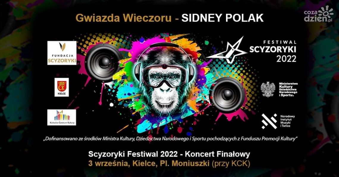 Przed nami „Scyzoryki Festiwal 2022”. W Kielcach wystąpi Sidney Polak