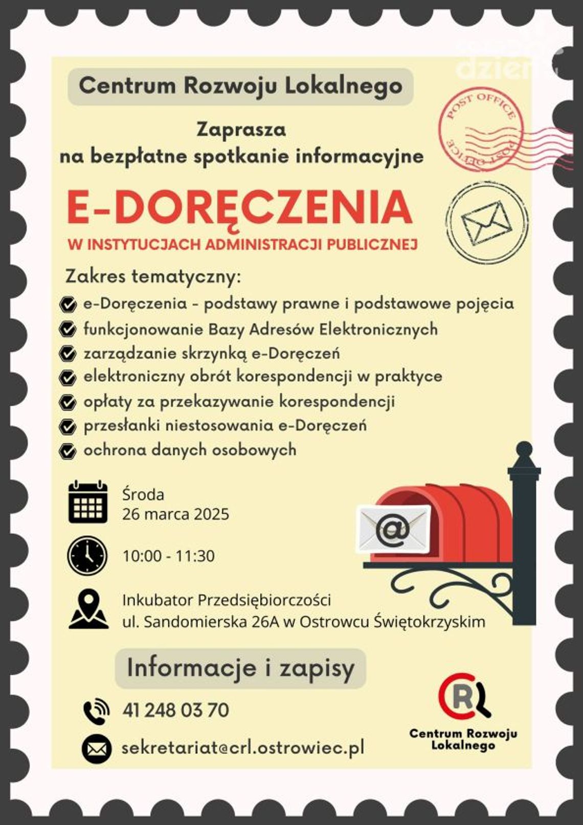 Przyjdź i dowiedz się o standardach obsługi korespondencji elektronicznej Przyjdź i dowiedz się o standardach obsługi korespondencji elektronicznej