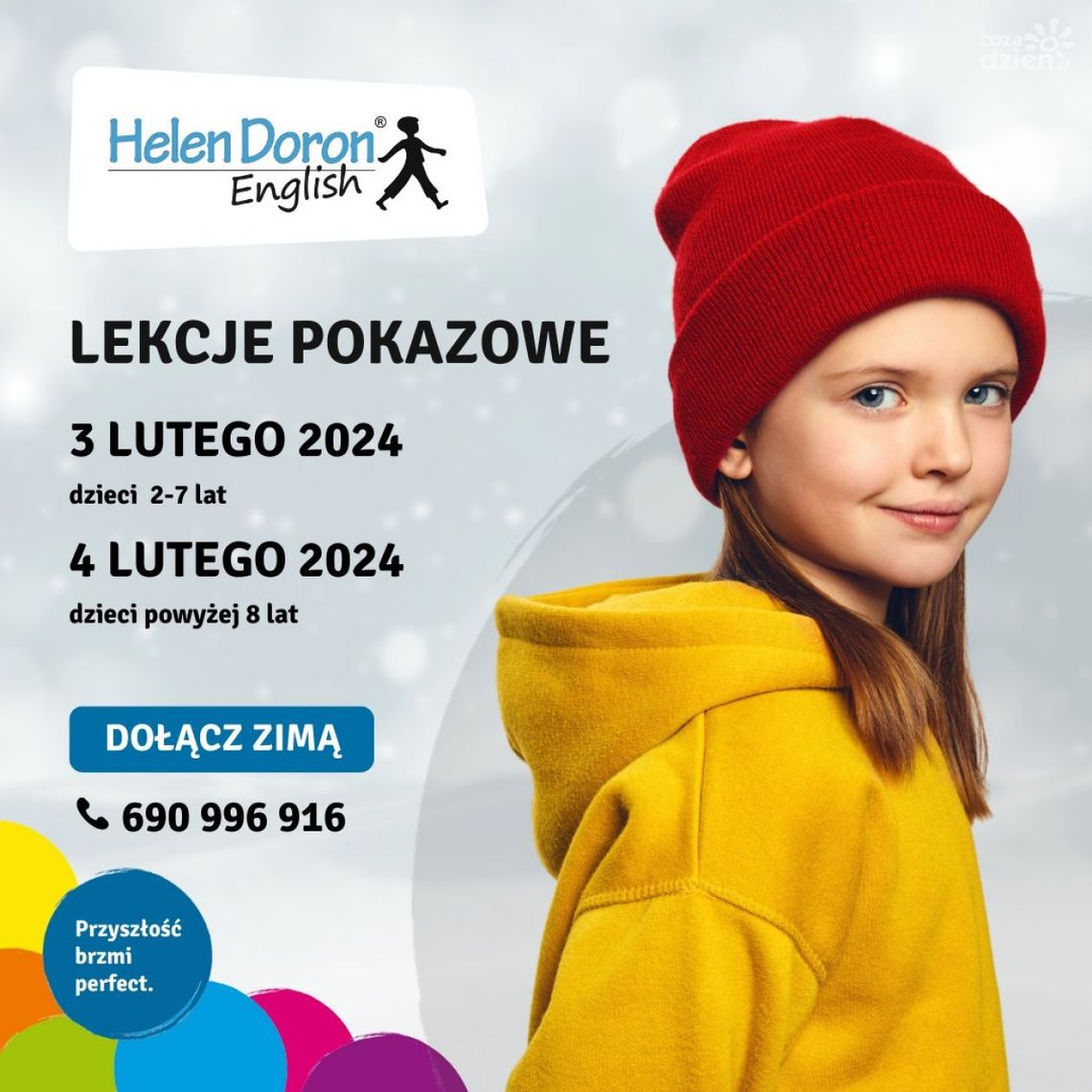 Przyjdź ze swoim dzieckiem na bezpłatne lekcje pokazowe języka angielskiego Przyjdź ze swoim dzieckiem na bezpłatne lekcje pokazowe języka angielskiego