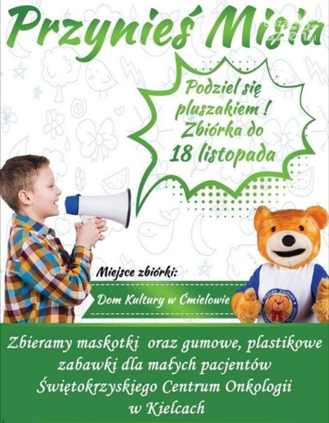 "Przynieś Misia" - trwa zbiórka pluszaków dla chorych dzieci