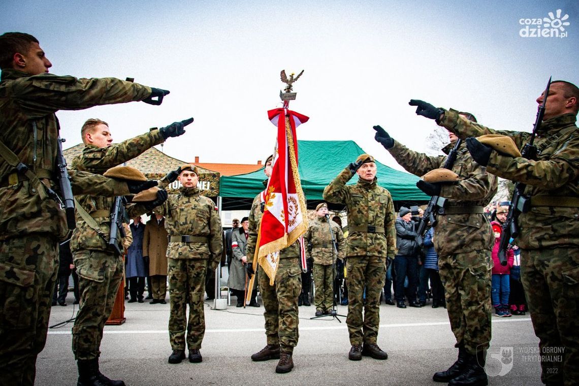 Przysięga wojskowa elewów z CPdMZ