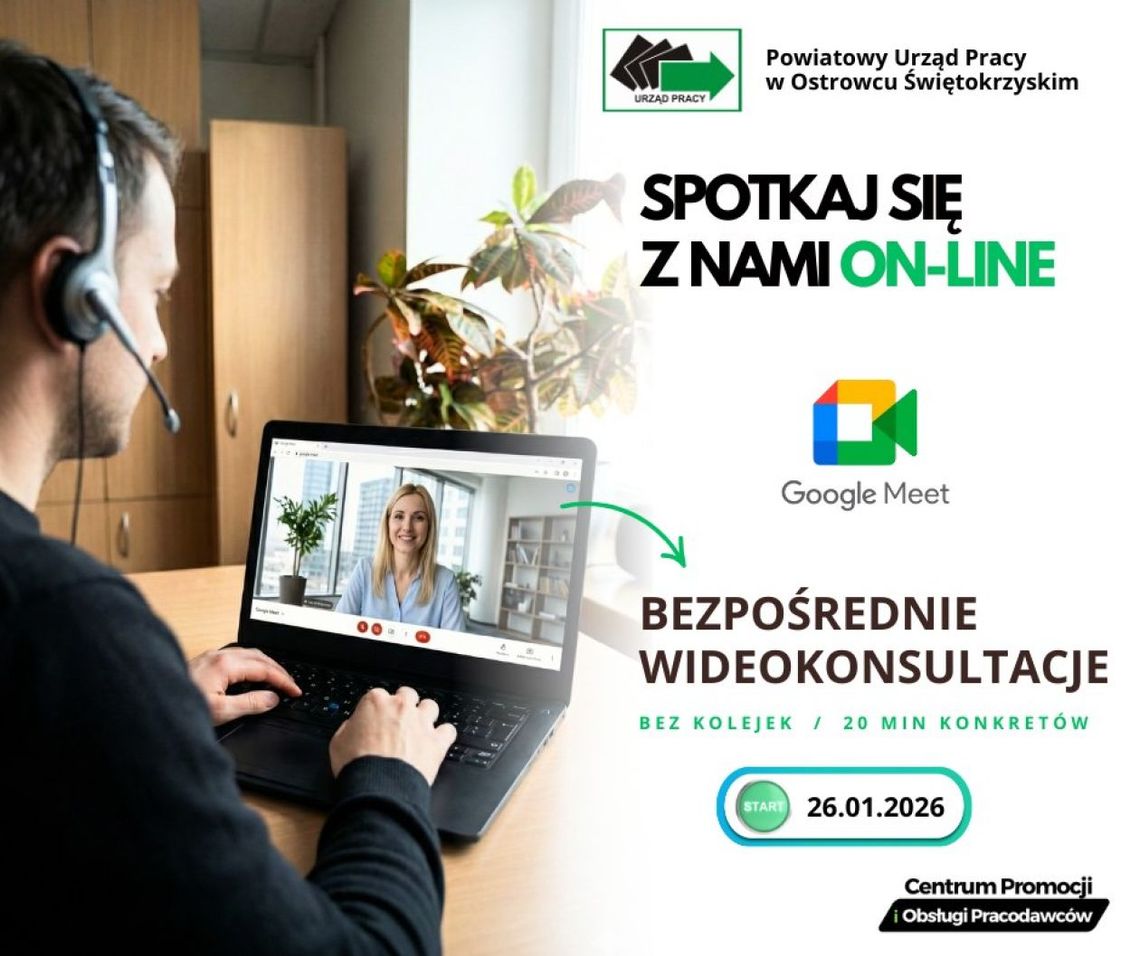 PUP w Ostrowcu uruchamia konsultacje wideo dla pracodawców PUP w Ostrowcu uruchamia konsultacje wideo dla pracodawców