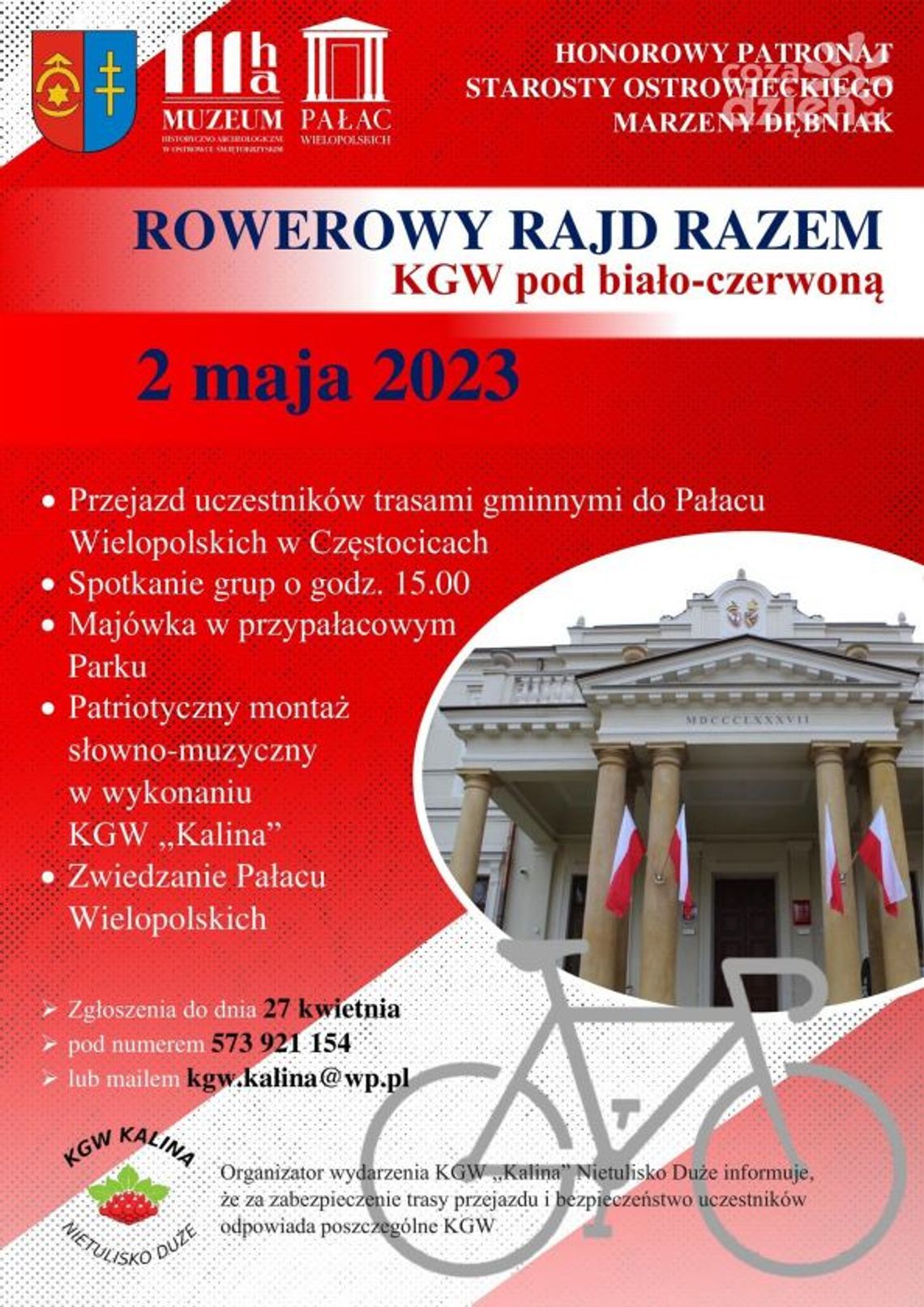 Rajd rowerowy pod biało-czerwoną 