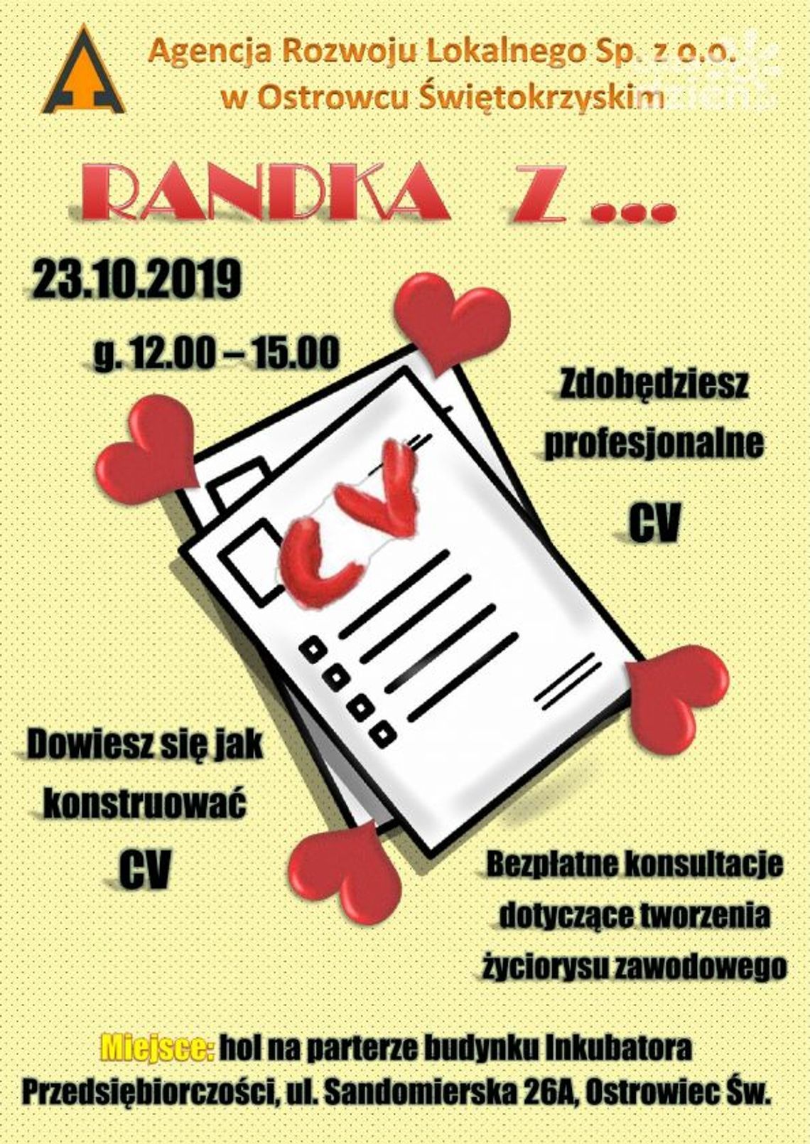 Randka z CV w Agencji Rozwoju Lokalnego Randka z CV w Agencji Rozwoju Lokalnego