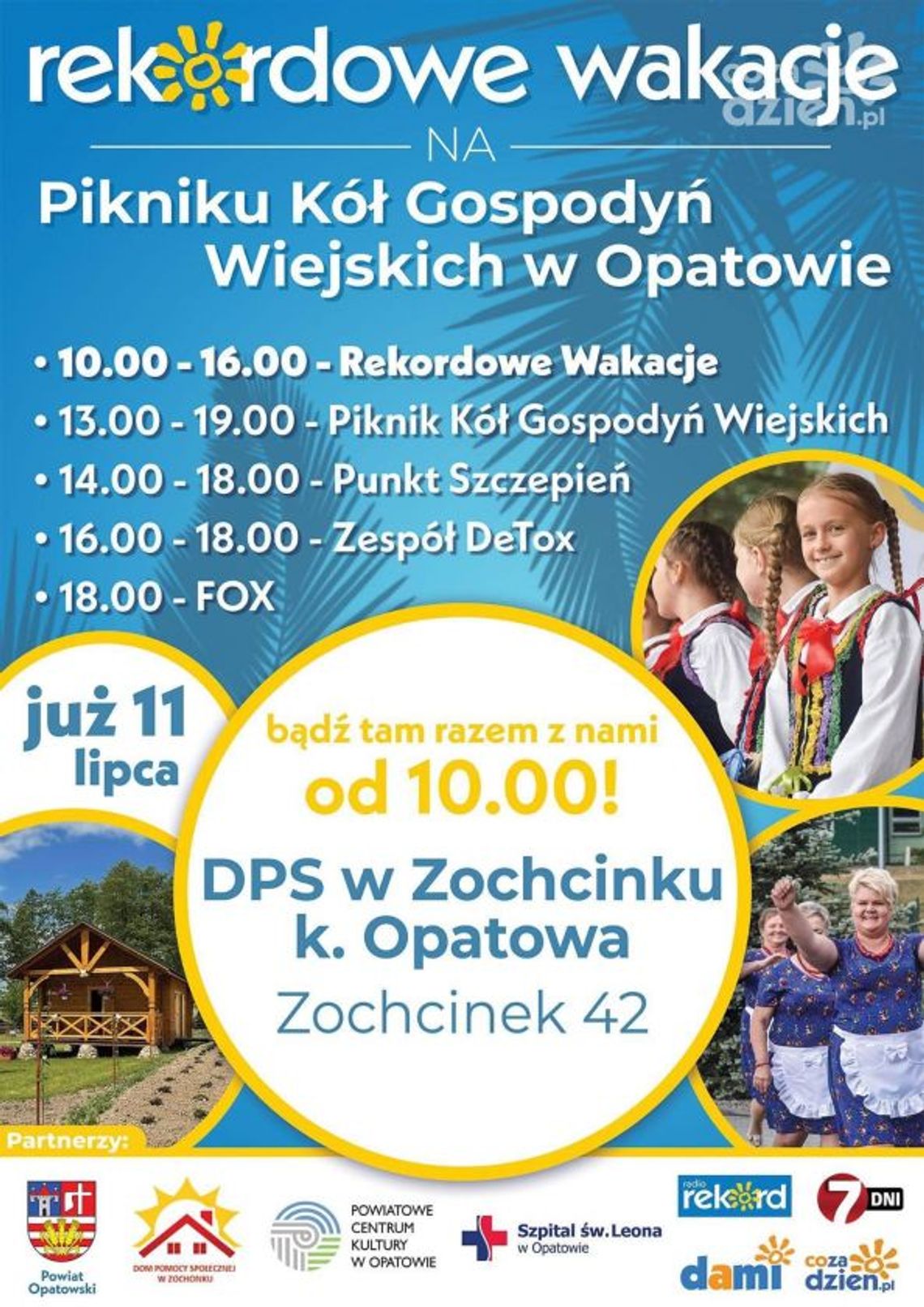 Rekordowe Wakacje na pikniku Kół Gospodyń Wiejskich w Opatowie Rekordowe Wakacje na pikniku Kół Gospodyń Wiejskich w Opatowie