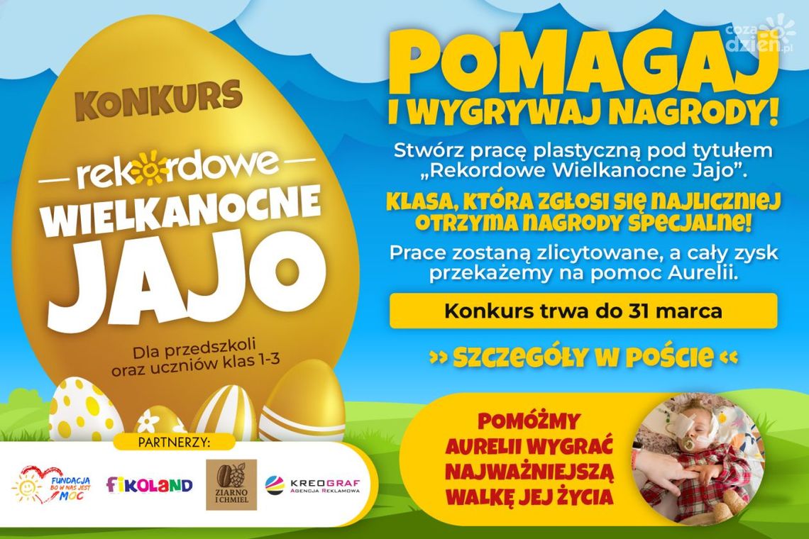 „Rekordowe Wielkanocne Jajo” - rusza konkurs z pomocą dla Aurelki „Rekordowe Wielkanocne Jajo” - rusza konkurs z pomocą dla Aurelki
