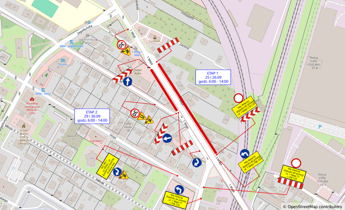 Remont wiaduktu na ul. 1-go Maja – czasowe utrudnienia w ruchu Remont wiaduktu na ul. 1-go Maja – czasowe utrudnienia w ruchu