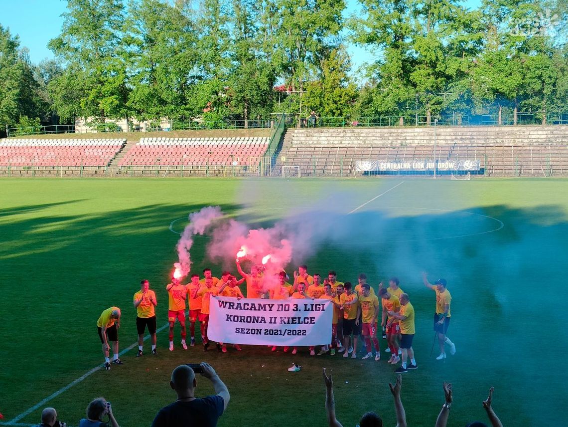 Rezerwy Korony Kielce awansowały do trzeciej ligi! Świetny sezon całego klubu Rezerwy Korony Kielce awansowały do trzeciej ligi! Świetny sezon całego klubu