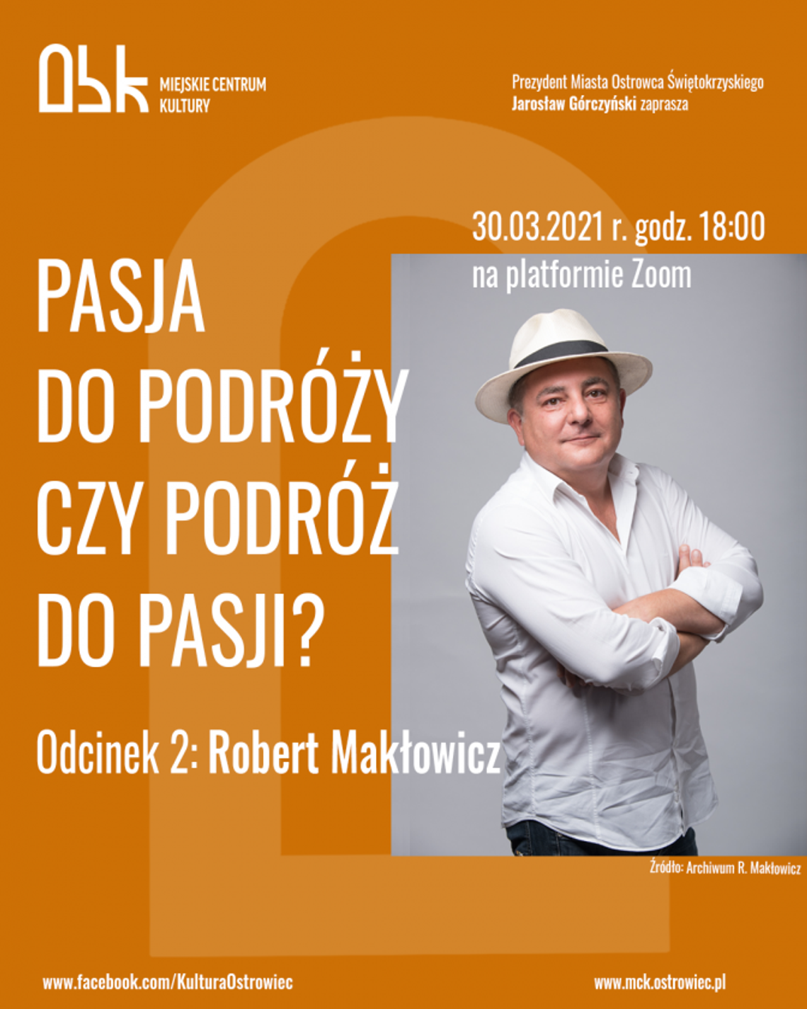 Robert Makłowicz spotka się z ostrowczanami Robert Makłowicz spotka się z ostrowczanami