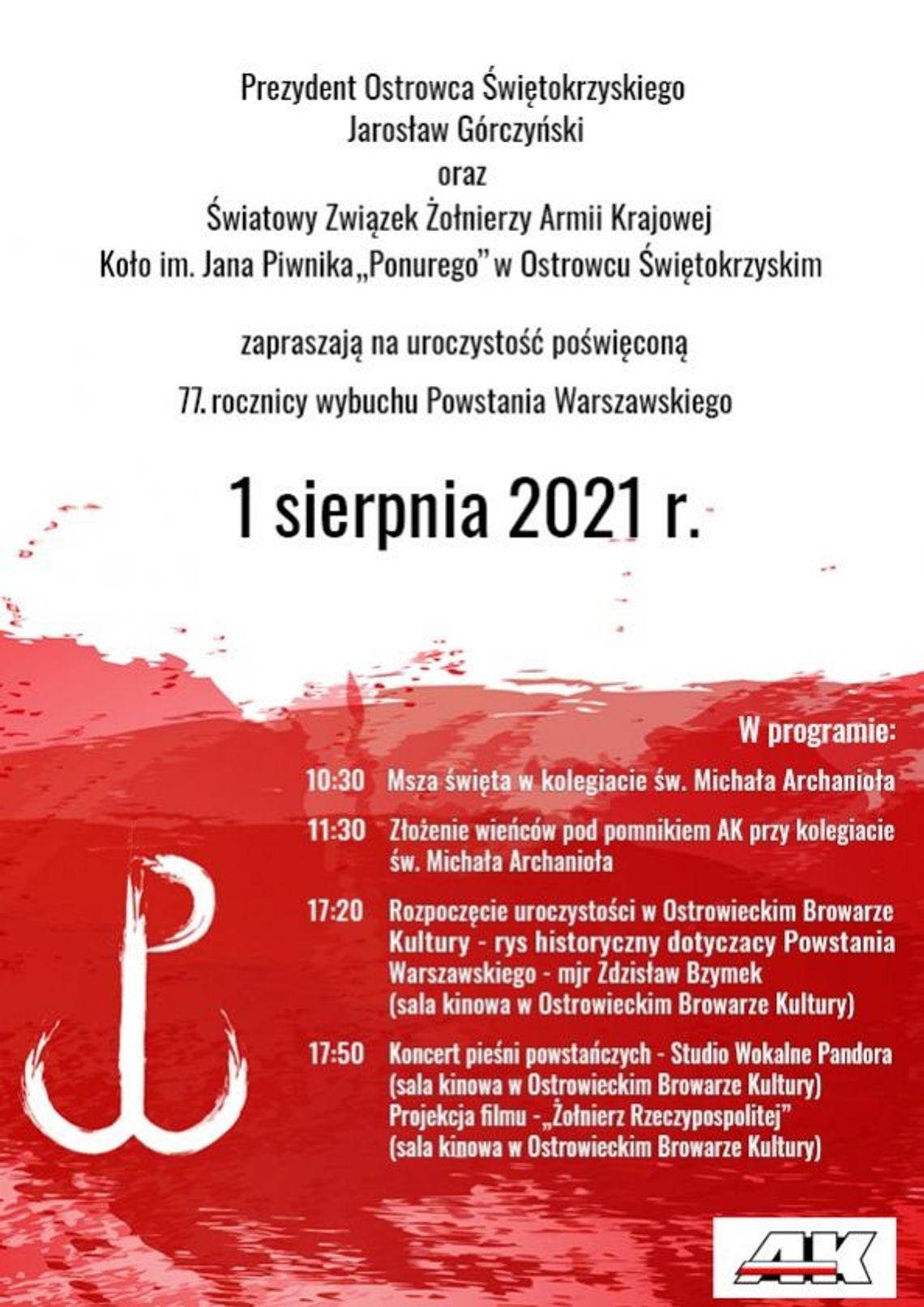 Rocznica wybuchu Powstania Warszawskiego Rocznica wybuchu Powstania Warszawskiego