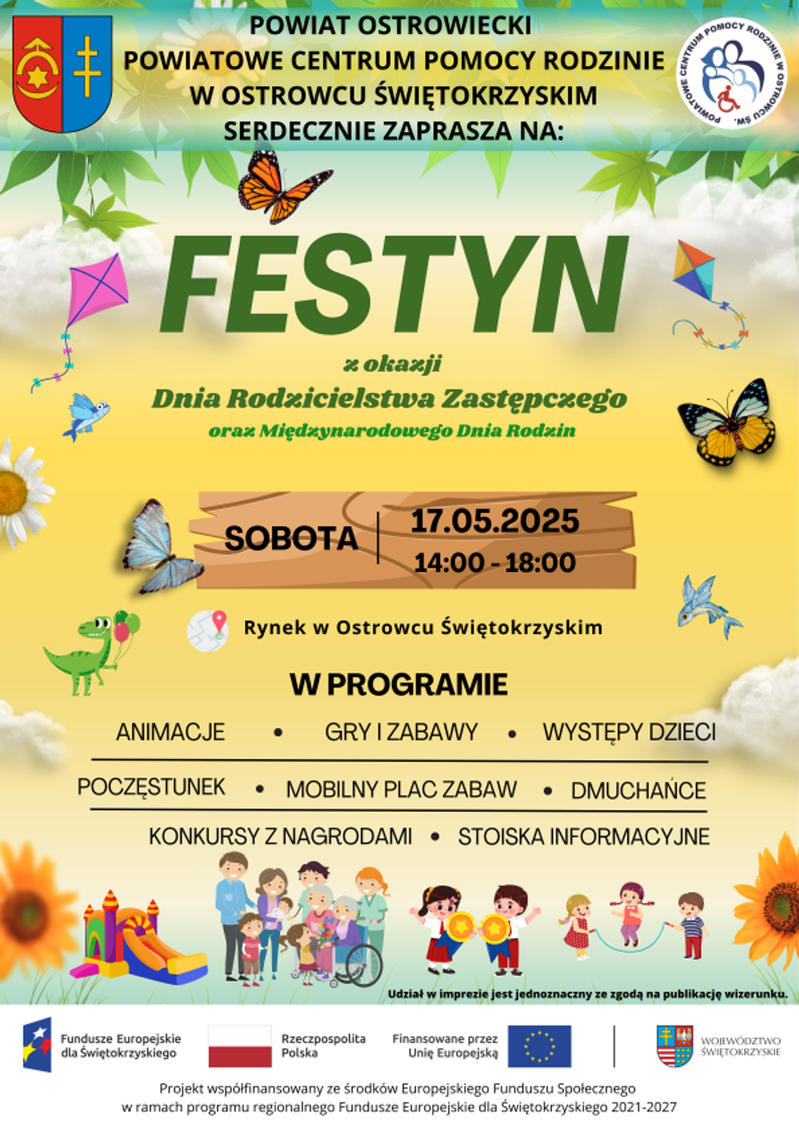 Rodzinny Festyn pełen atrakcji już 17 maja na ostrowieckim rynku Rodzinny Festyn pełen atrakcji już 17 maja na ostrowieckim rynku