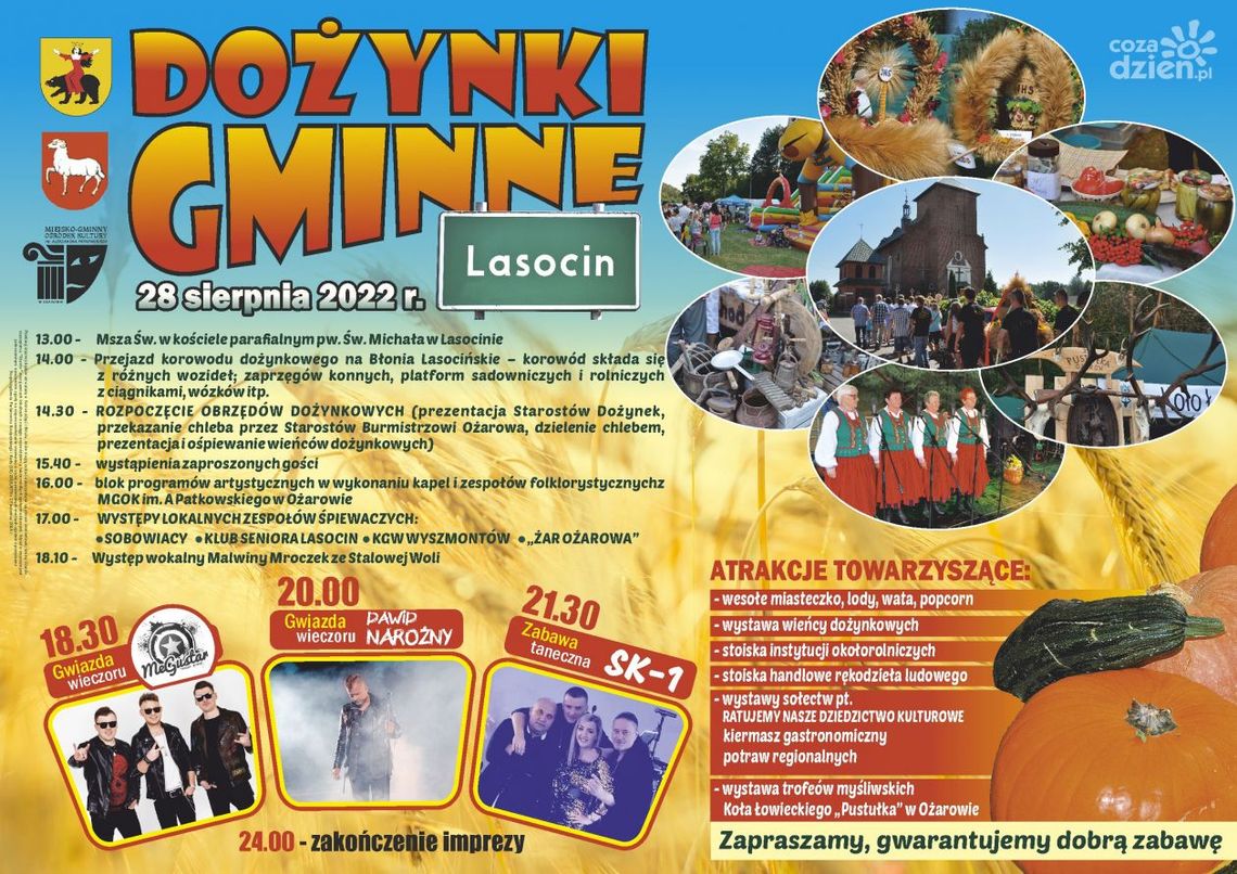 Rolnicy z gminy Ożarów będą świętować w ostatnią niedzielę wakacji Rolnicy z gminy Ożarów będą świętować w ostatnią niedzielę wakacji