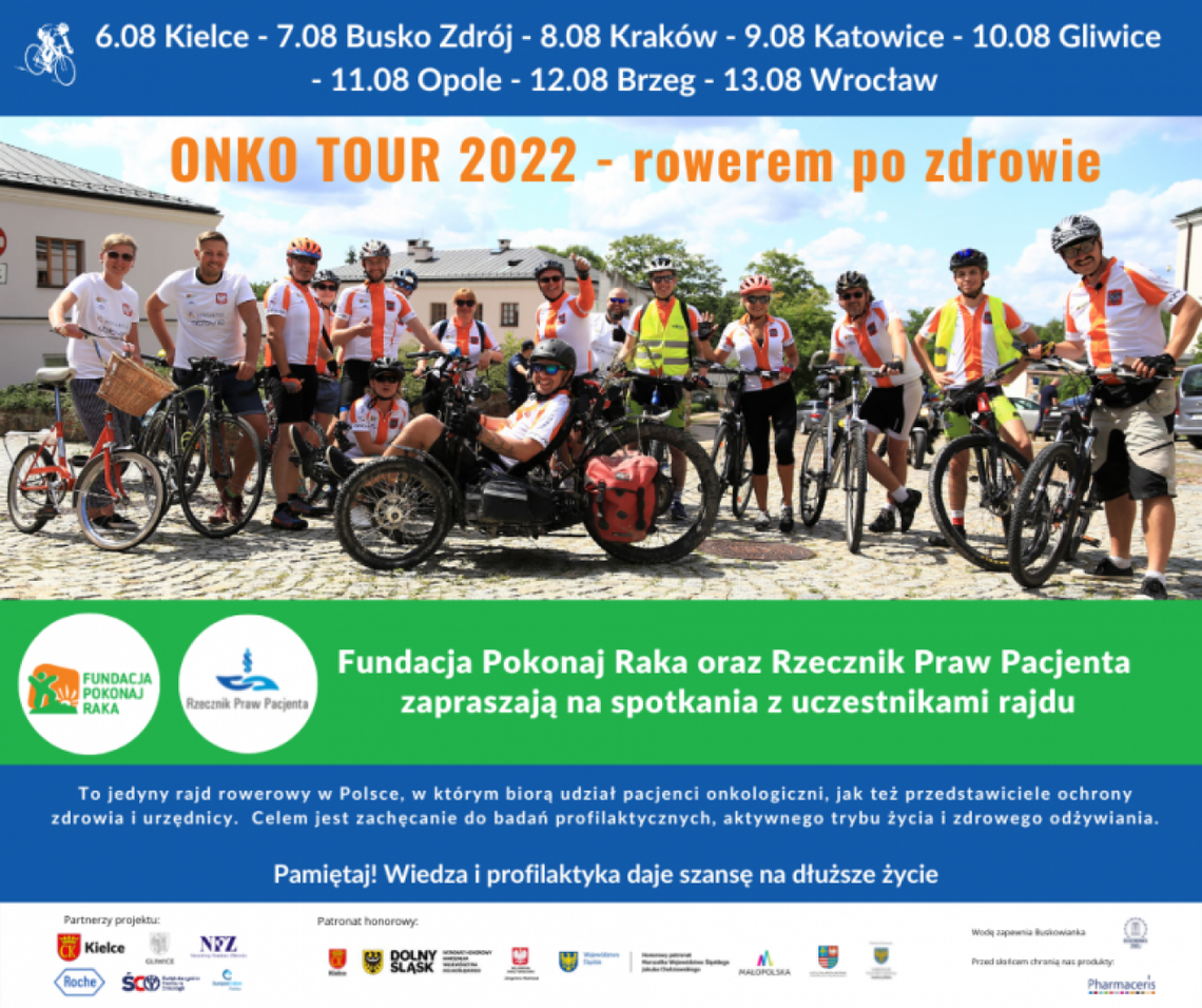 Rowerem pojadą po zdrowie