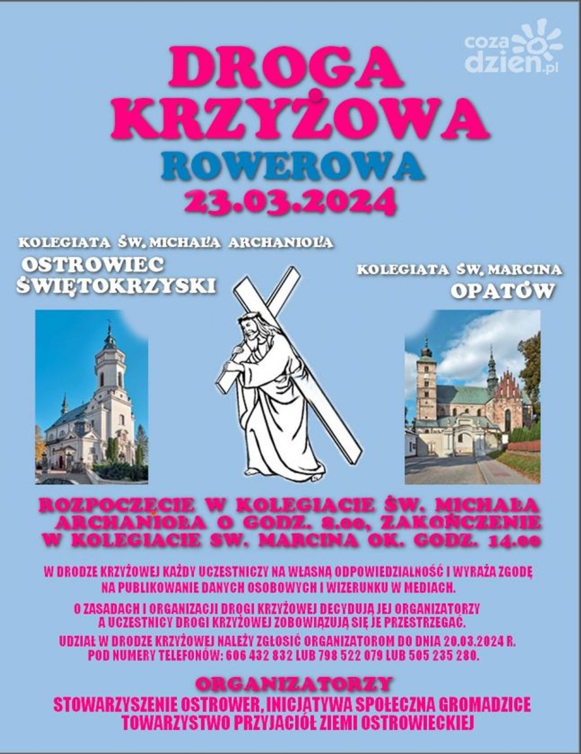 Rowerowa Droga Krzyżowa połączy dwie kolegiaty w Ostrowcu i Opatowie Rowerowa Droga Krzyżowa połączy dwie kolegiaty w Ostrowcu i Opatowie