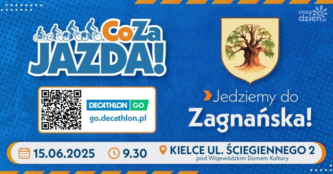 Rowerowa przygoda z „Co Za Jazda!” – kierunek Zagnańsk Rowerowa przygoda z „Co Za Jazda!” – kierunek Zagnańsk