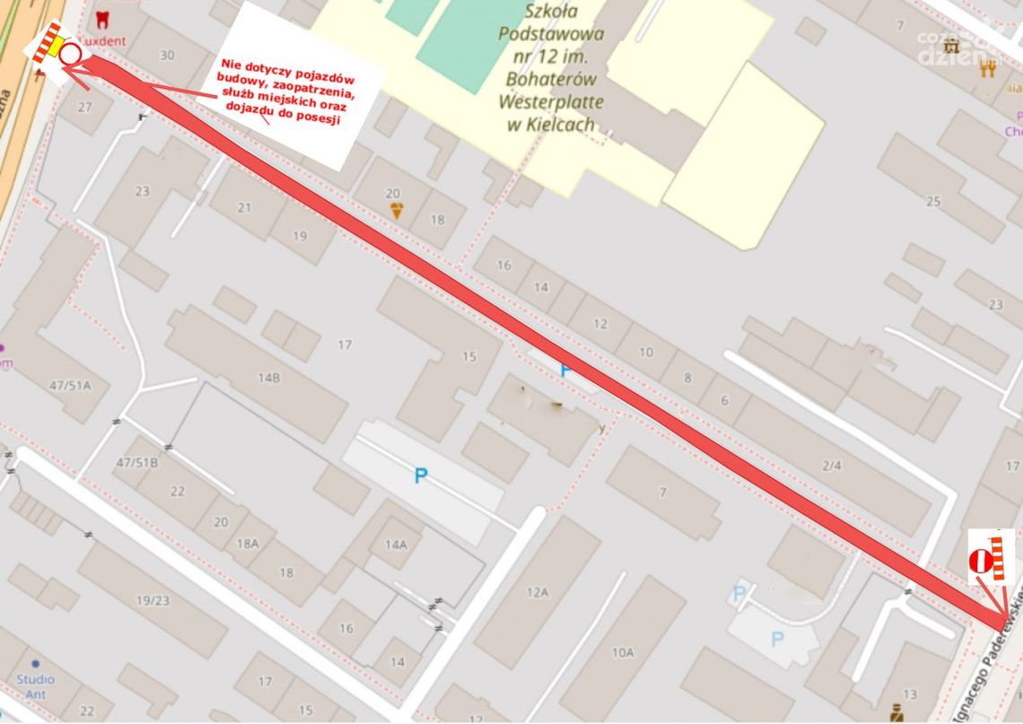 Rozpoczyna się remont ul. Złotej w Kielcach Rozpoczyna się remont ul. Złotej w Kielcach