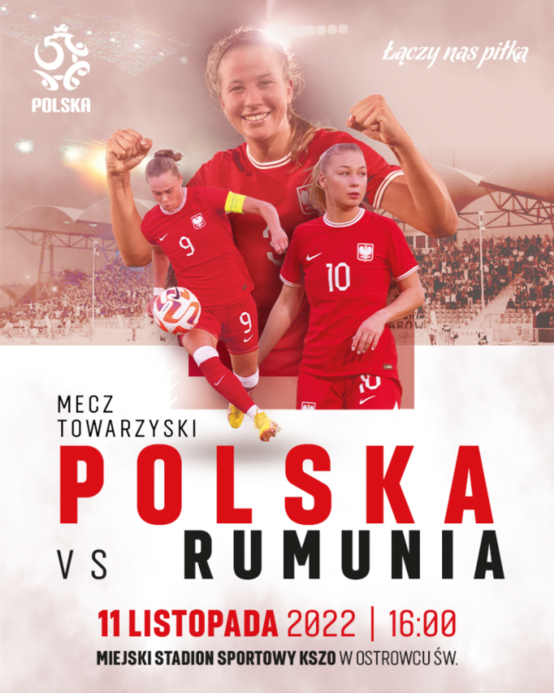 Rusza sprzedaż biletów na mecz Polska – Rumunia kobiet!
Rusza sprzedaż biletów na mecz Polska – Rumunia kobiet!