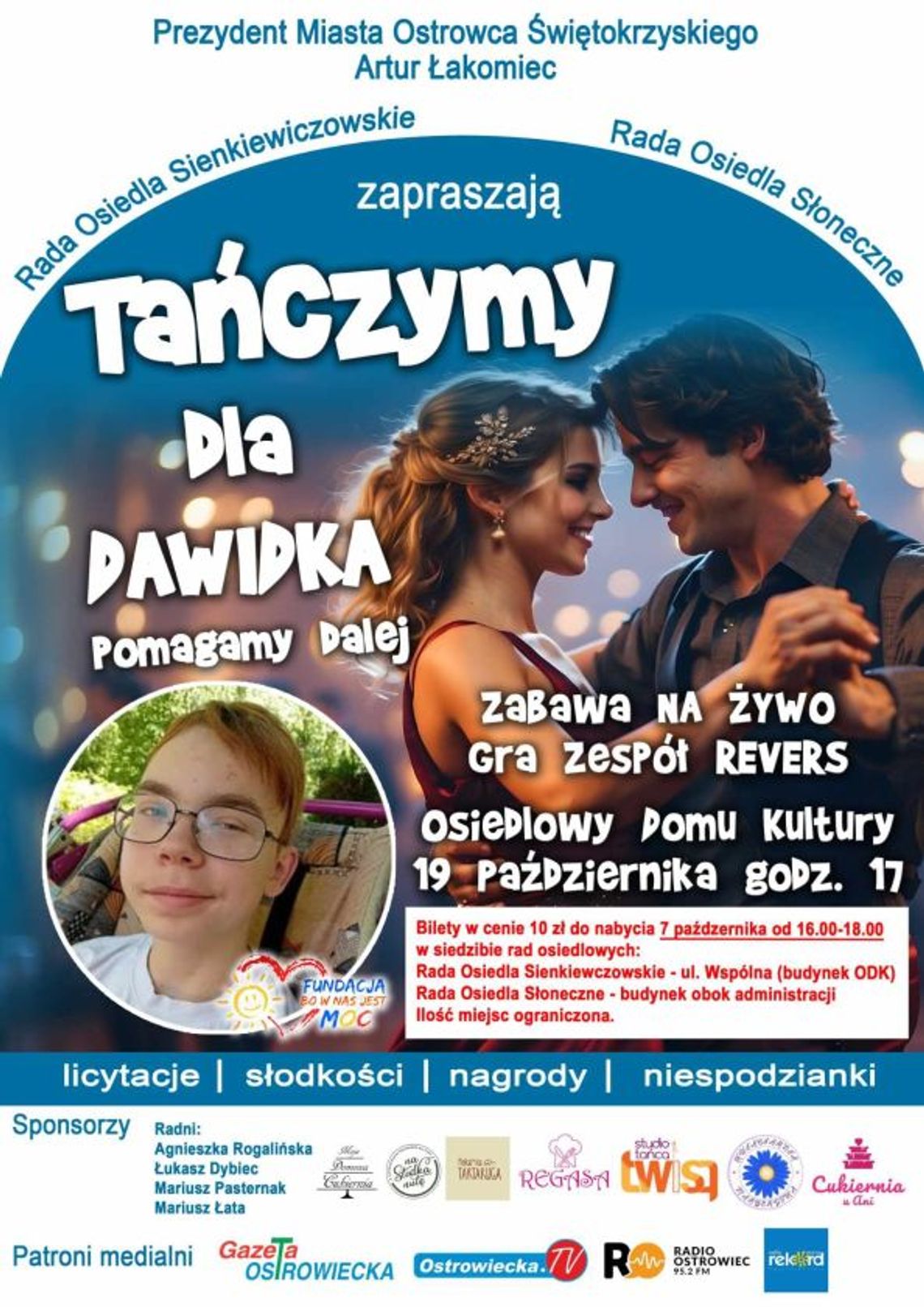 Ruszyła sprzedaż biletów na charytatywne wydarzenie “Tańczymy dla Dawidka” Ruszyła sprzedaż biletów na charytatywne wydarzenie “Tańczymy dla Dawidka”