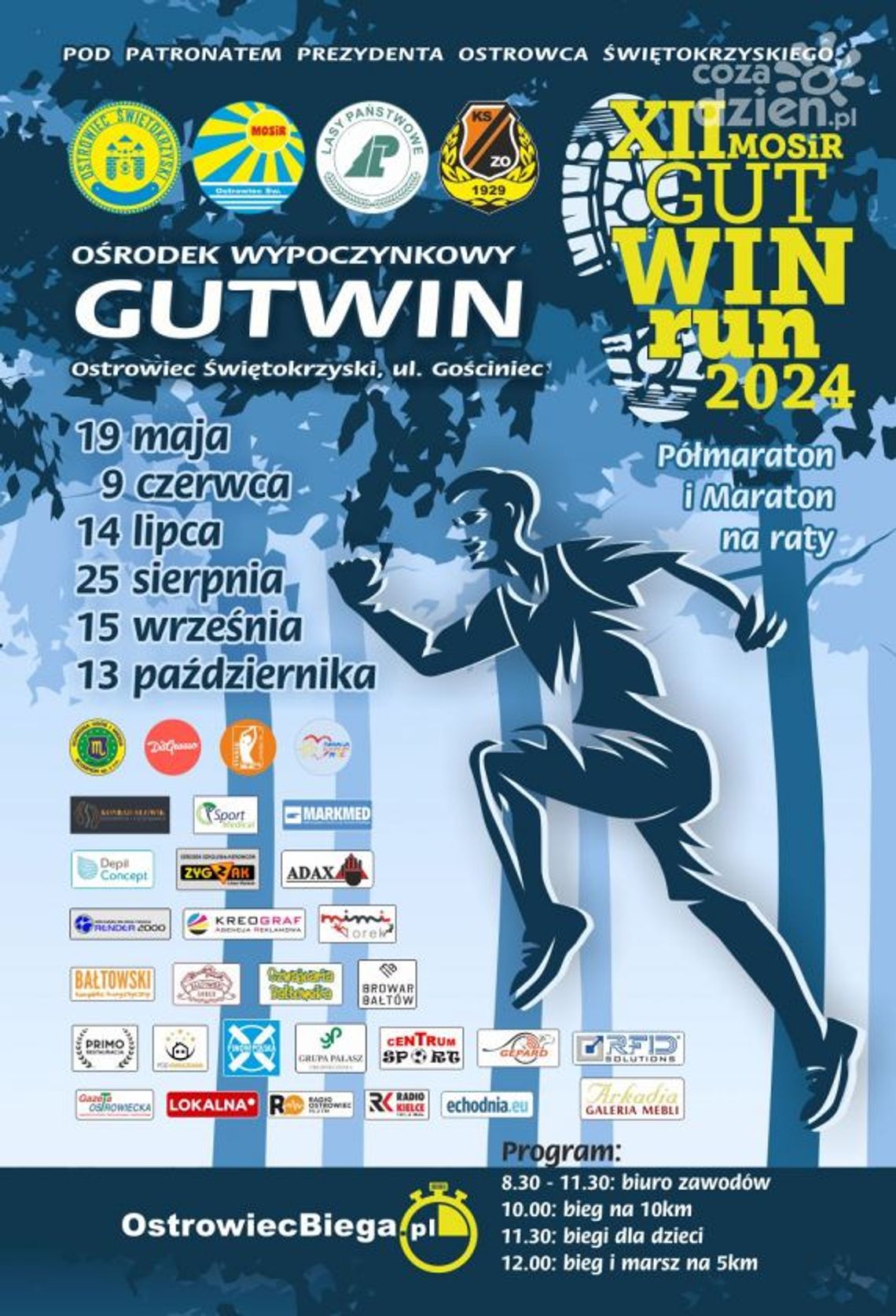 Ruszyły zapisy do 4. rundy XII MosirGutwinRun 2024!
