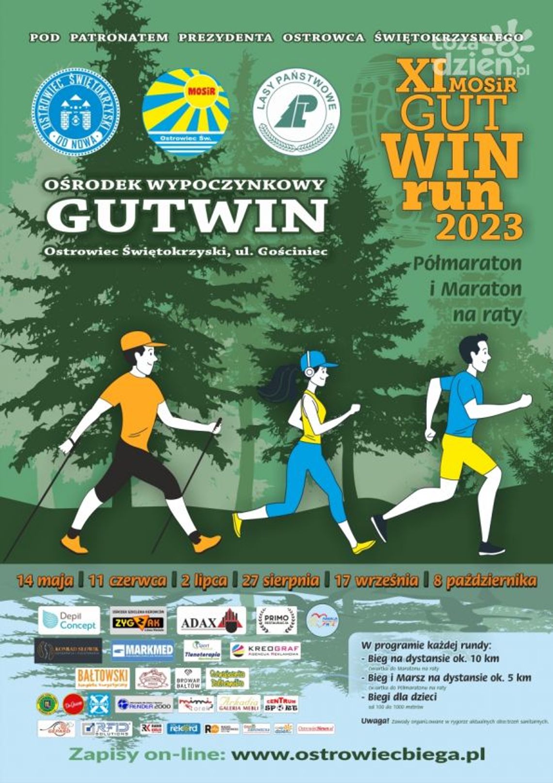 Ruszyły zapisy do 5. rundy XI MosirGutwinRun 2023!
