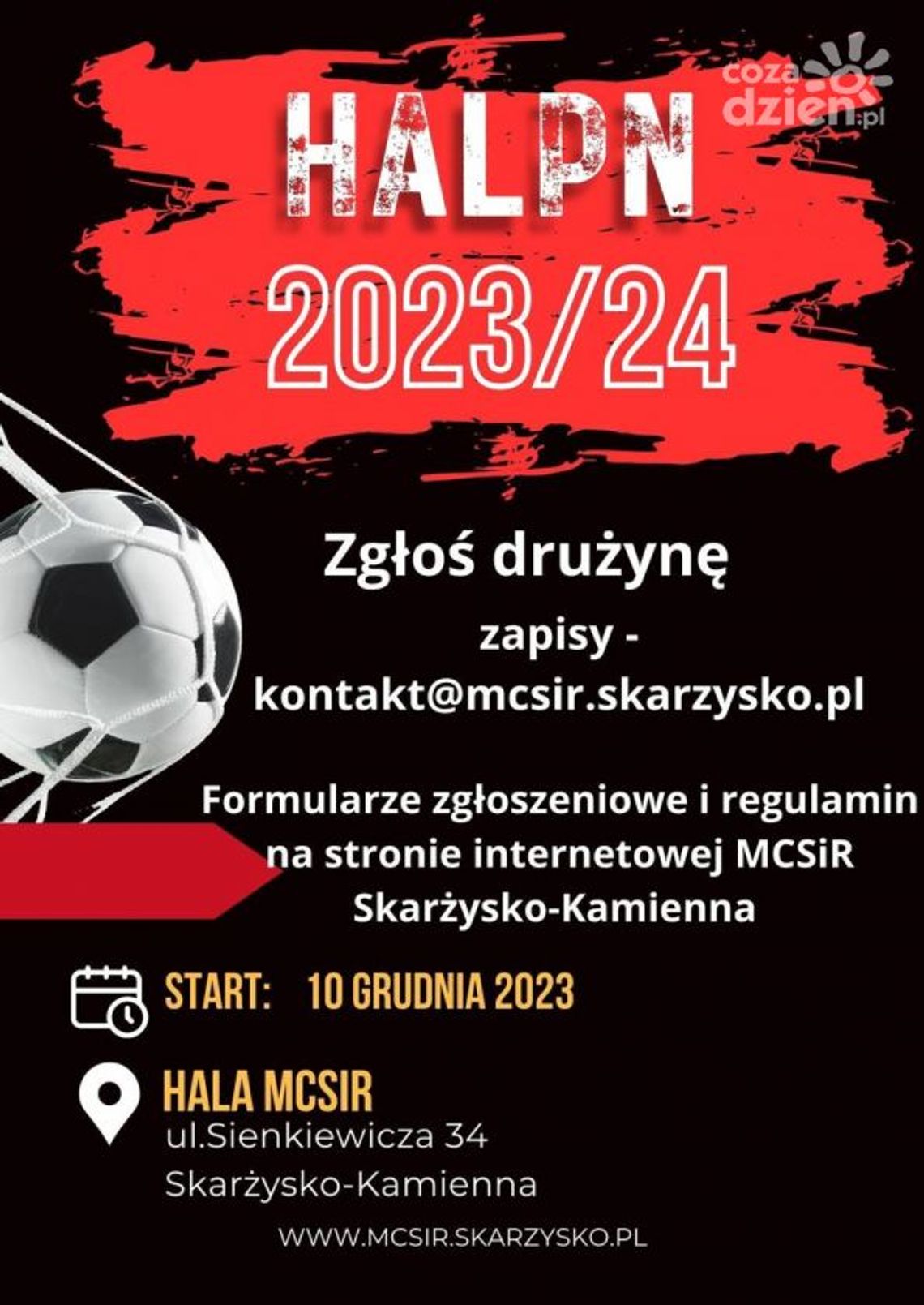 Ruszyły zapisy do halowej ligi piłkarskiej w Skarżysku Ruszyły zapisy do halowej ligi piłkarskiej w Skarżysku