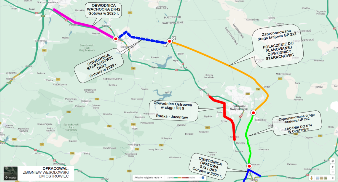 Samorząd Ostrowca chce nowego wariantu obwodnicy miasta Samorząd Ostrowca chce nowego wariantu obwodnicy miasta