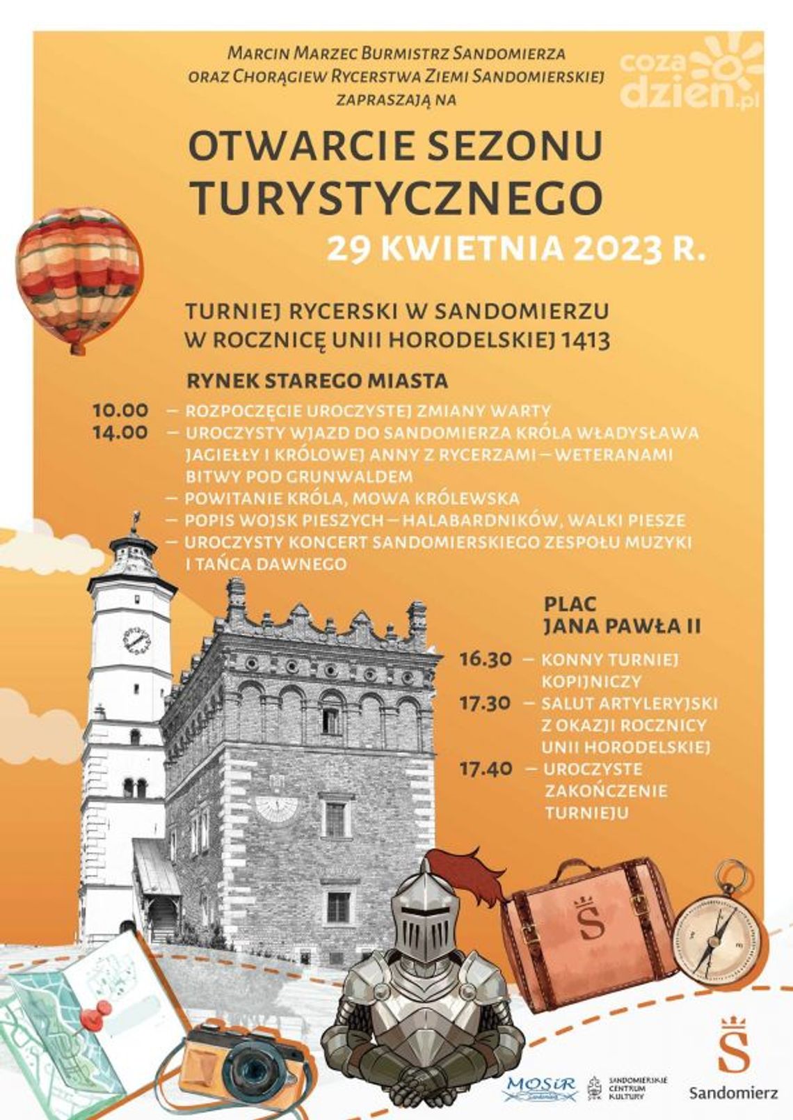Sandomierz oficjalnie otwiera sezon turystyczny Sandomierz oficjalnie otwiera sezon turystyczny