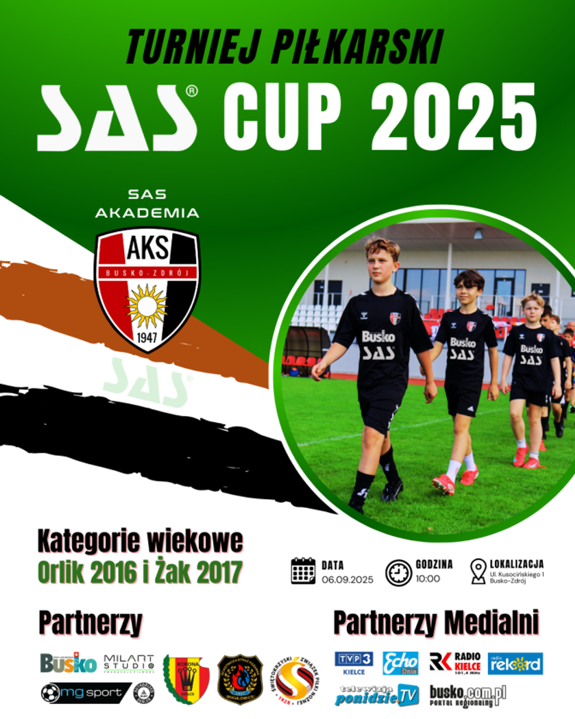 SAS CUP 2025 – młodzi piłkarze rywalizować będą w Busku-Zdroju