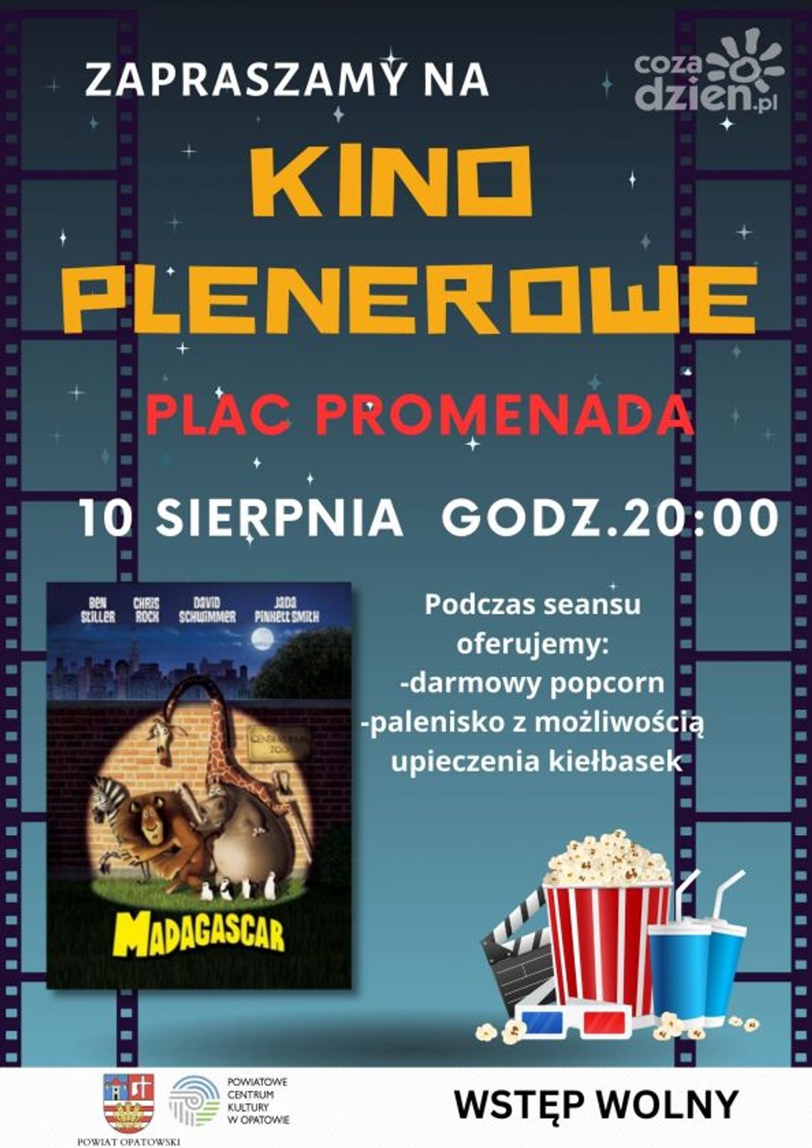 Seans filmowy z pieczeniem kiełbasek 