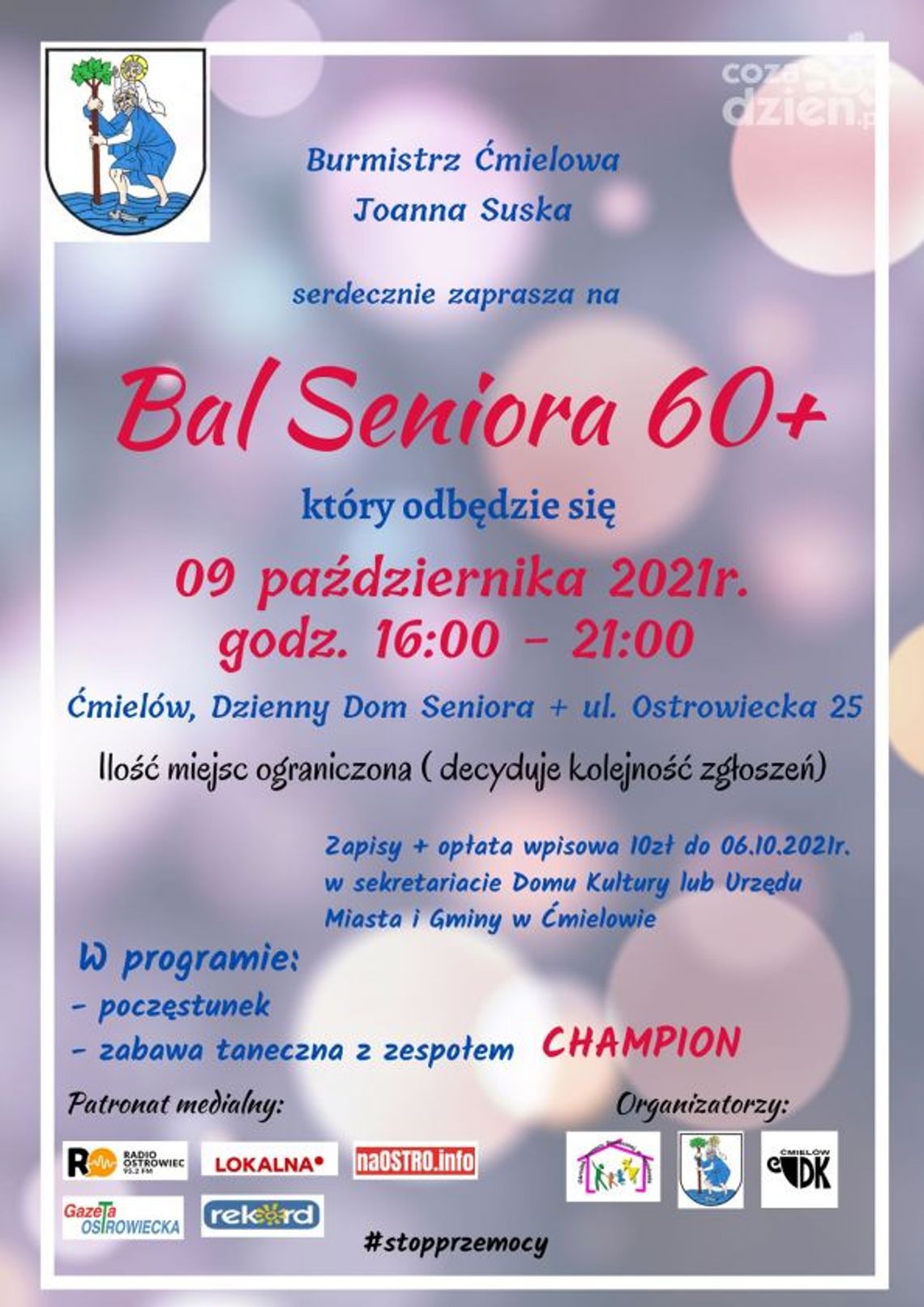 Seniorzy z Ćmielowa będą świętować Seniorzy z Ćmielowa będą świętować