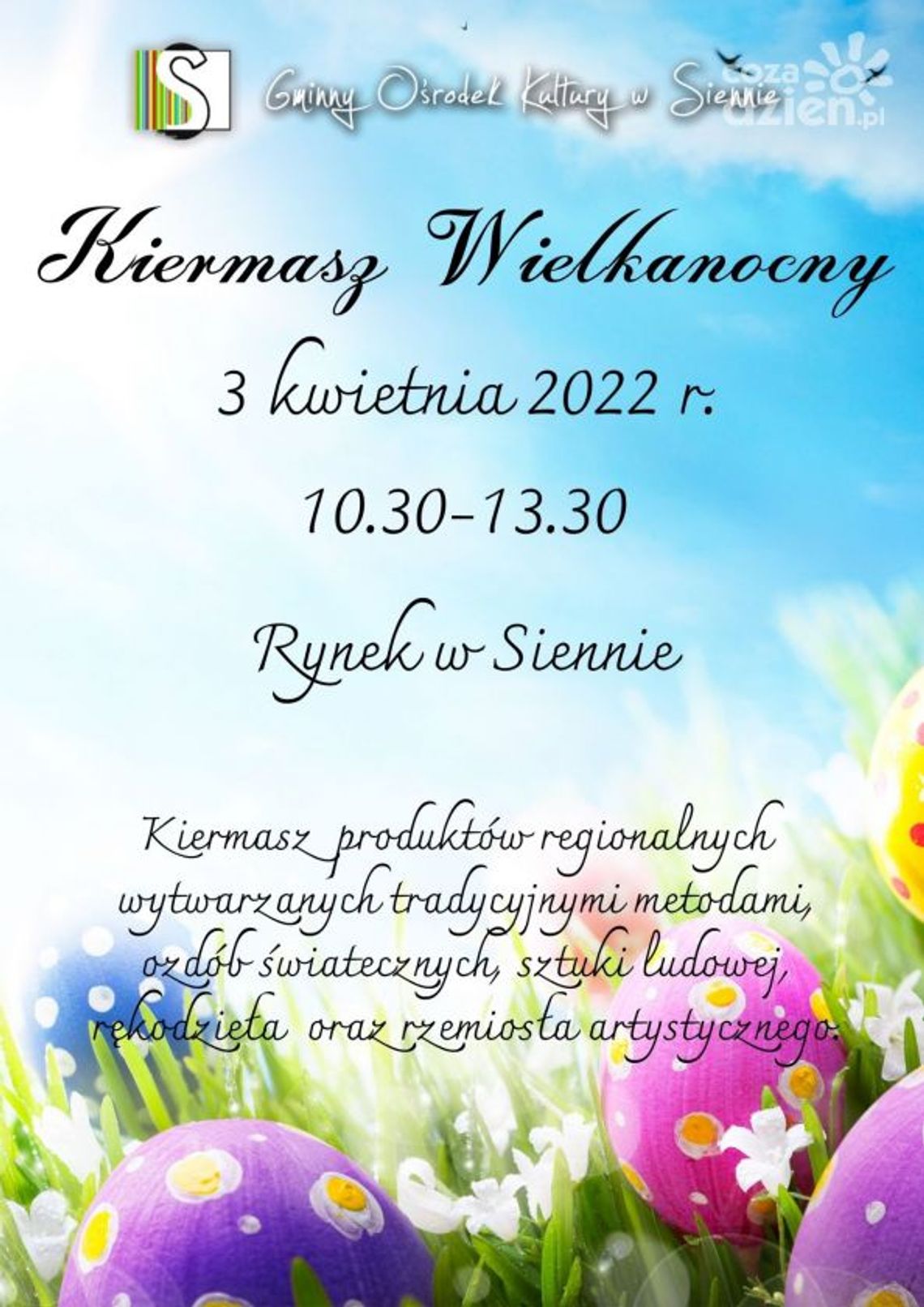 Sienno zaprasza po wielkanocne palmy Sienno zaprasza po wielkanocne palmy