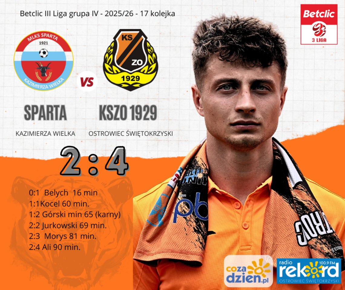 Skazana na pożarcie Sparta postraszyła KSZO Skazana na pożarcie Sparta postraszyła KSZO