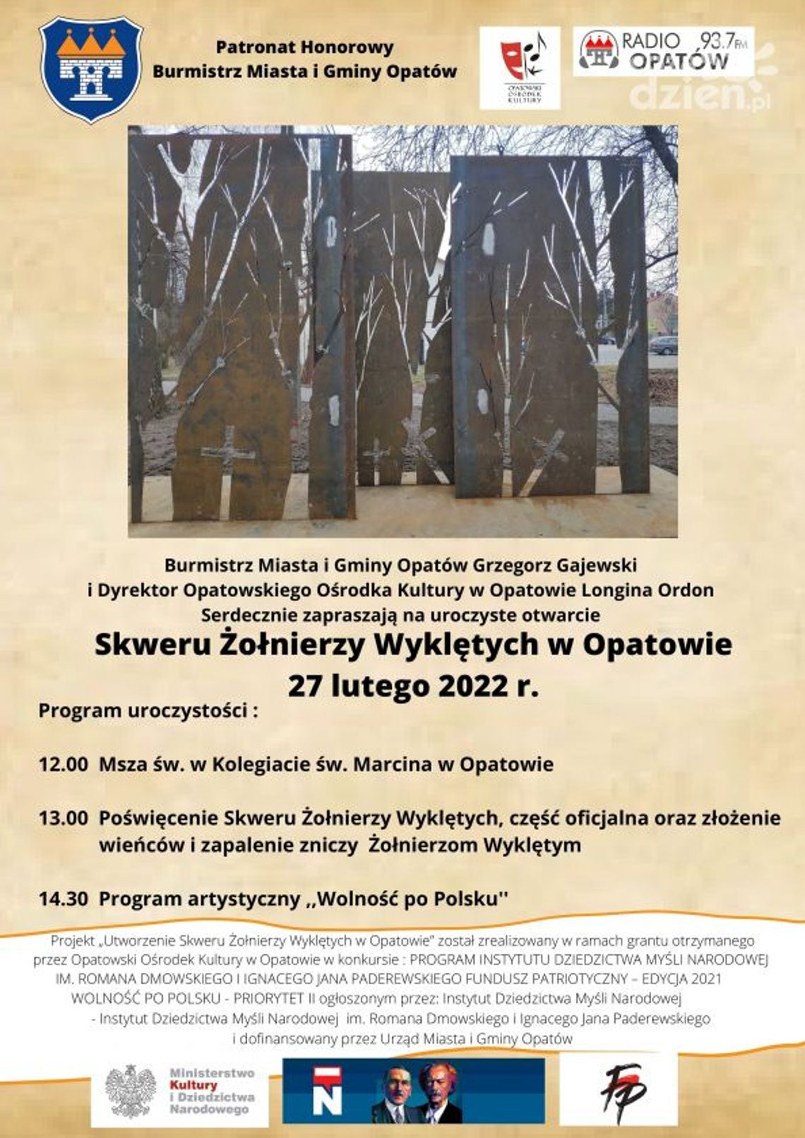 Skwer Żołnierzy Wyklętych w Opatowie Skwer Żołnierzy Wyklętych w Opatowie