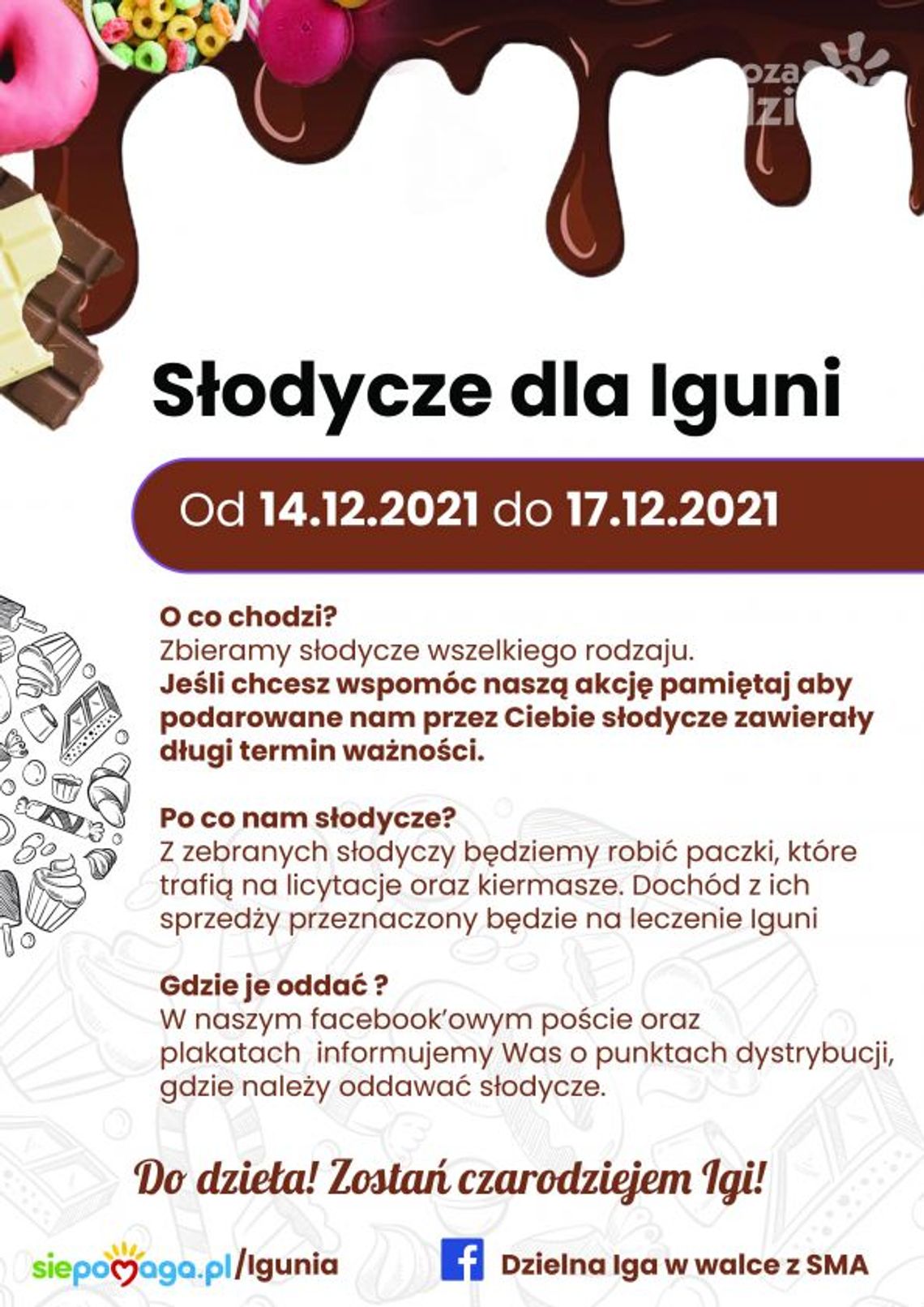 Słodka akcja dla Igi Kaczmarczyk Słodka akcja dla Igi Kaczmarczyk