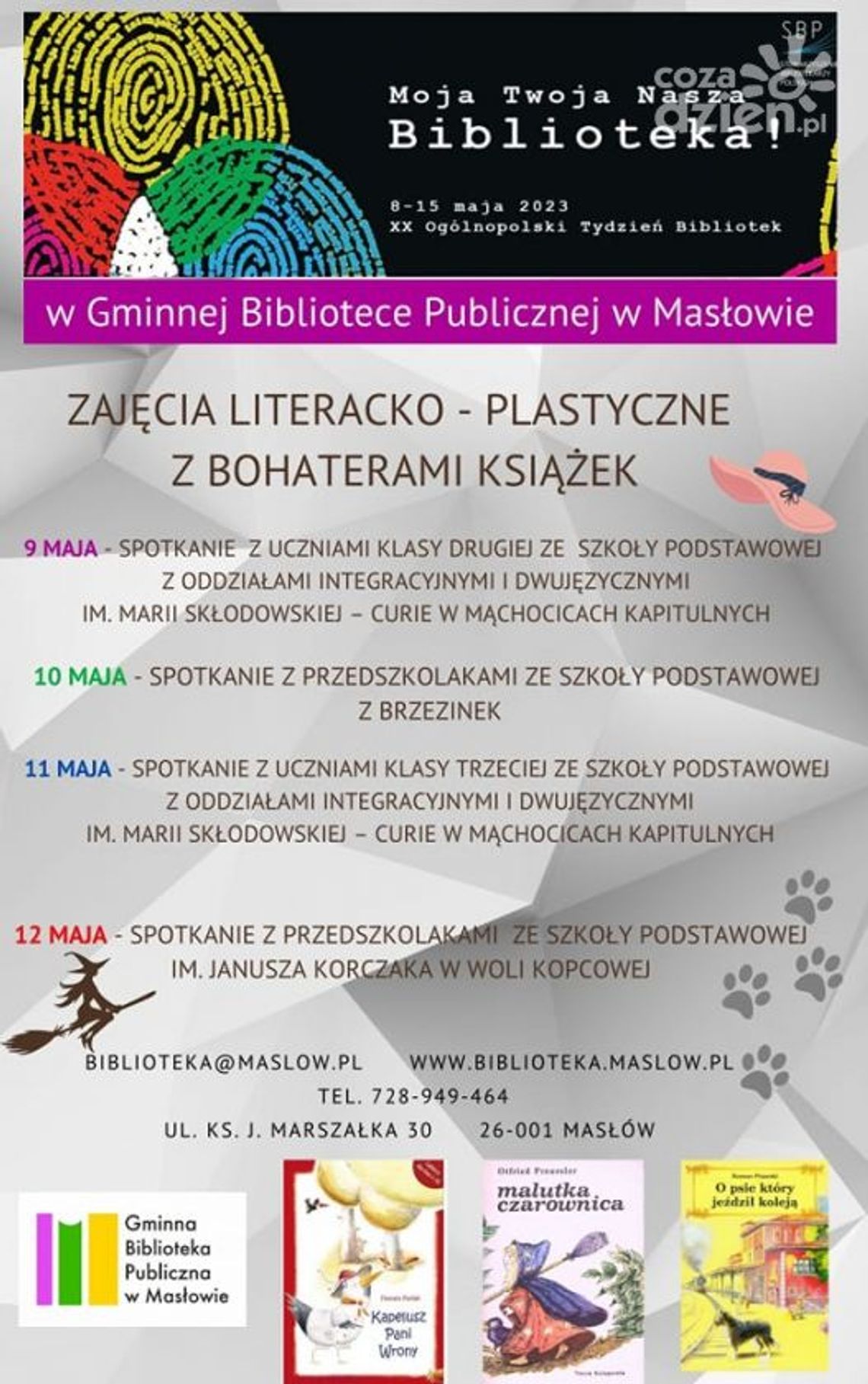 Spotkania Literacko-Plastyczne z Bohaterami Książek Spotkania Literacko-Plastyczne z Bohaterami Książek